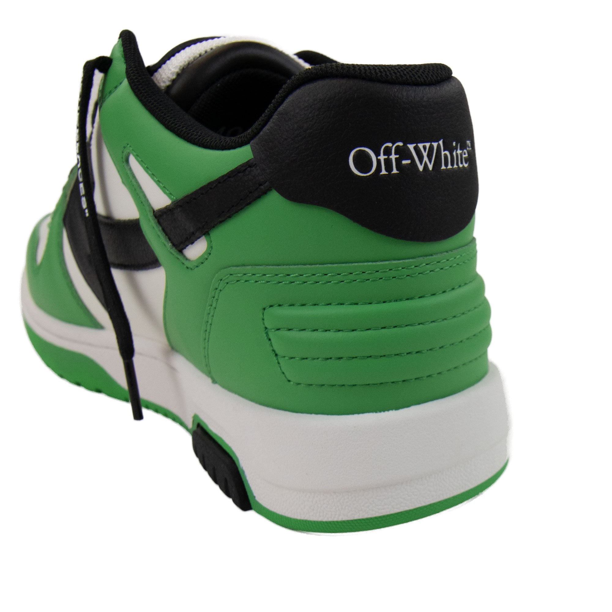 Off White Out Of Office Calf Leather Sneaker Green/Black