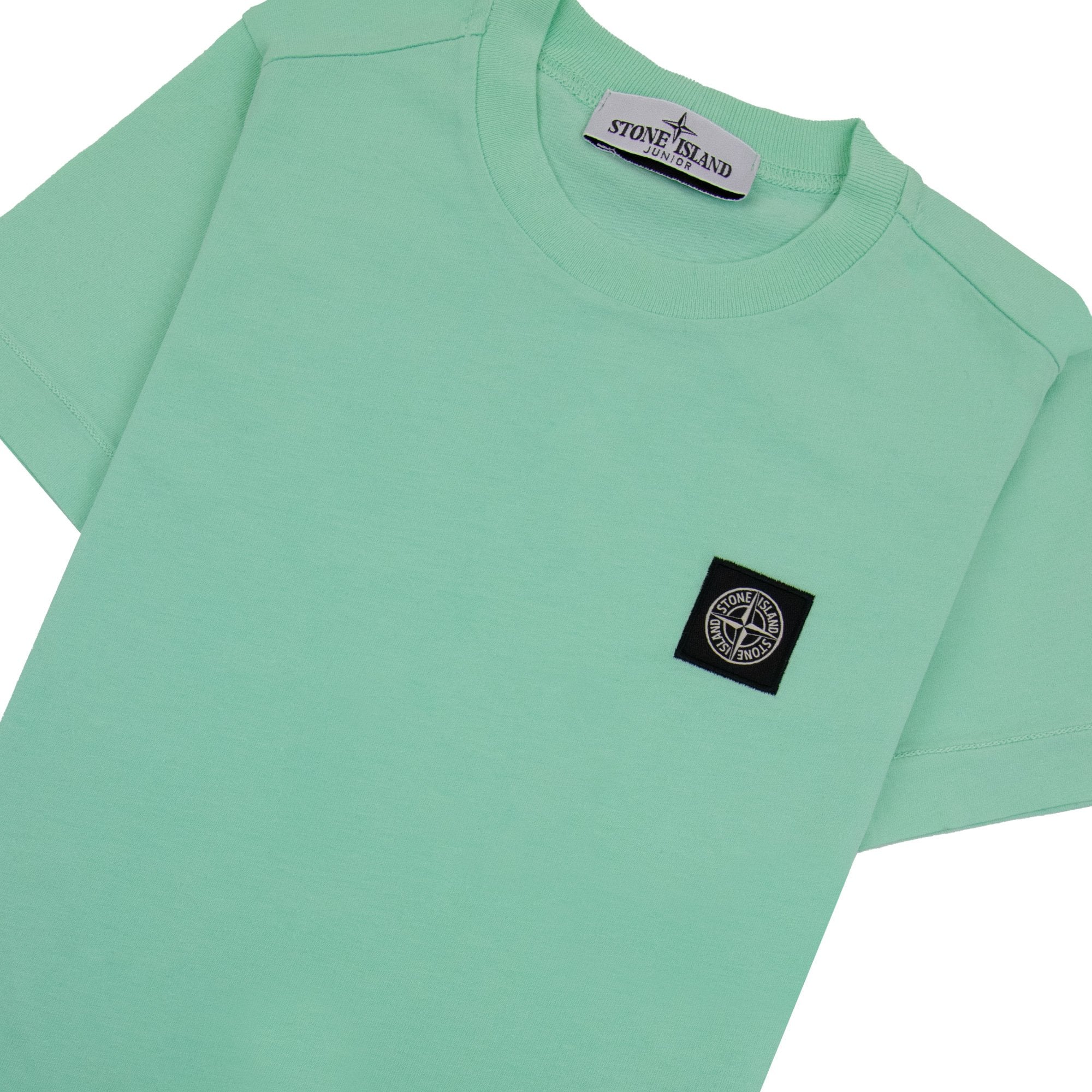 Stone Island Junior Chest Patch T/s Light Green V0052