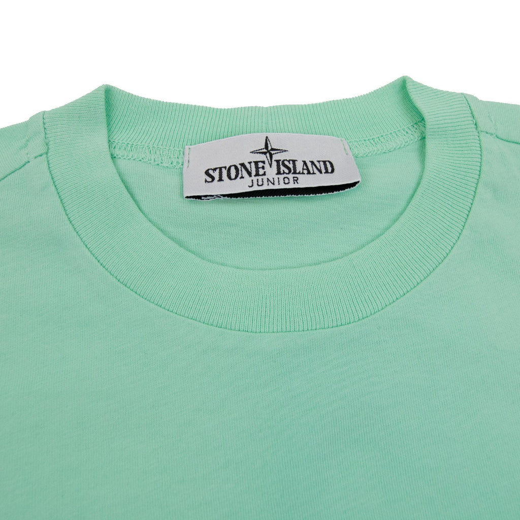 Stone Island Junior Chest Patch T/s Light Green V0052