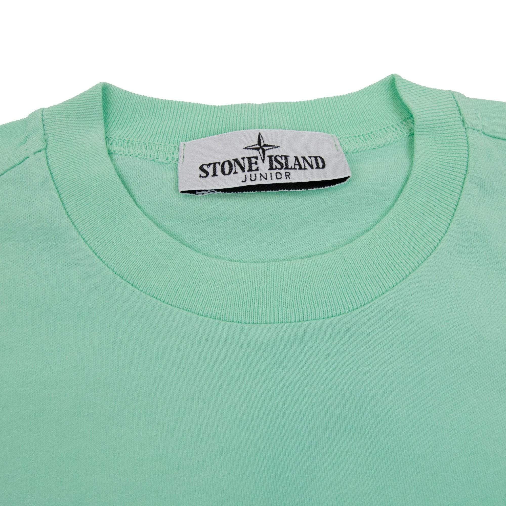 Stone Island Junior Chest Patch T/s Light Green V0052