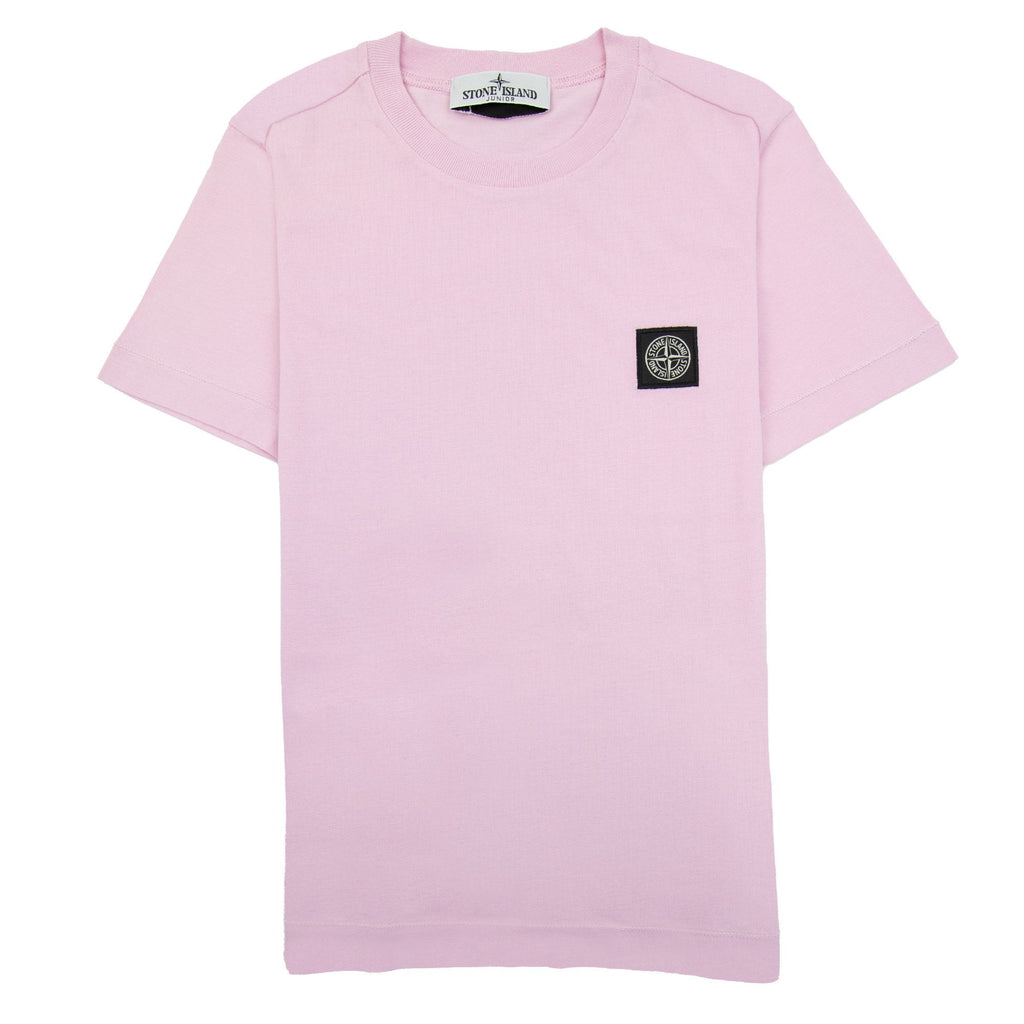 Stone Island Junior Chest Patch T/s Pink V0080