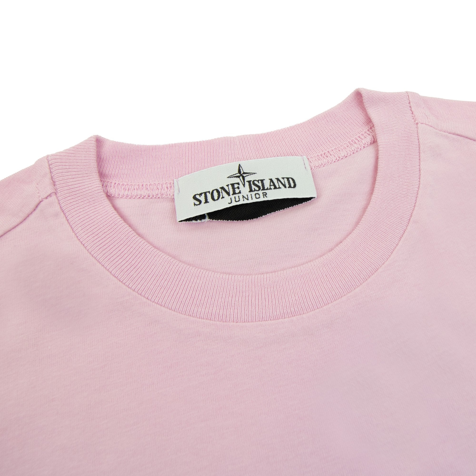 Stone Island Junior Chest Patch T/s Pink V0080