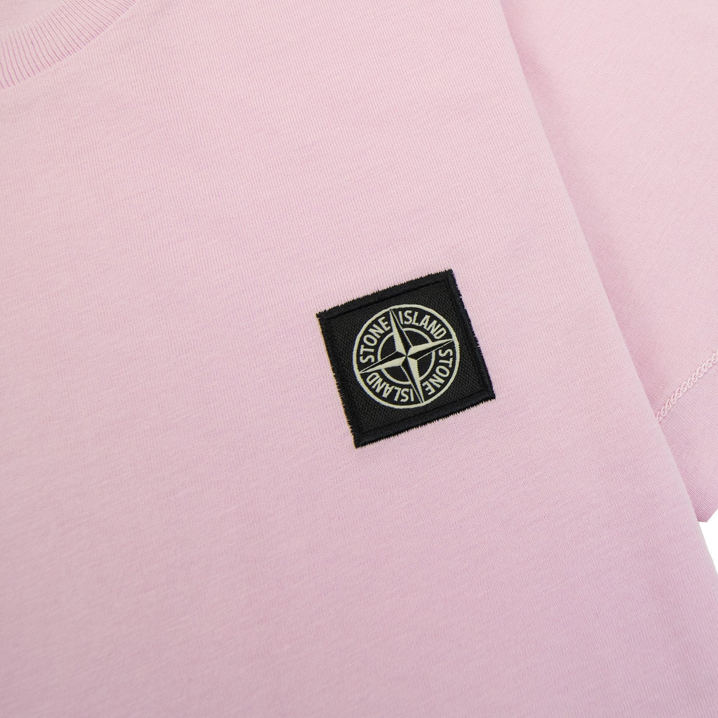 Stone Island Junior Chest Patch T/s Pink V0080