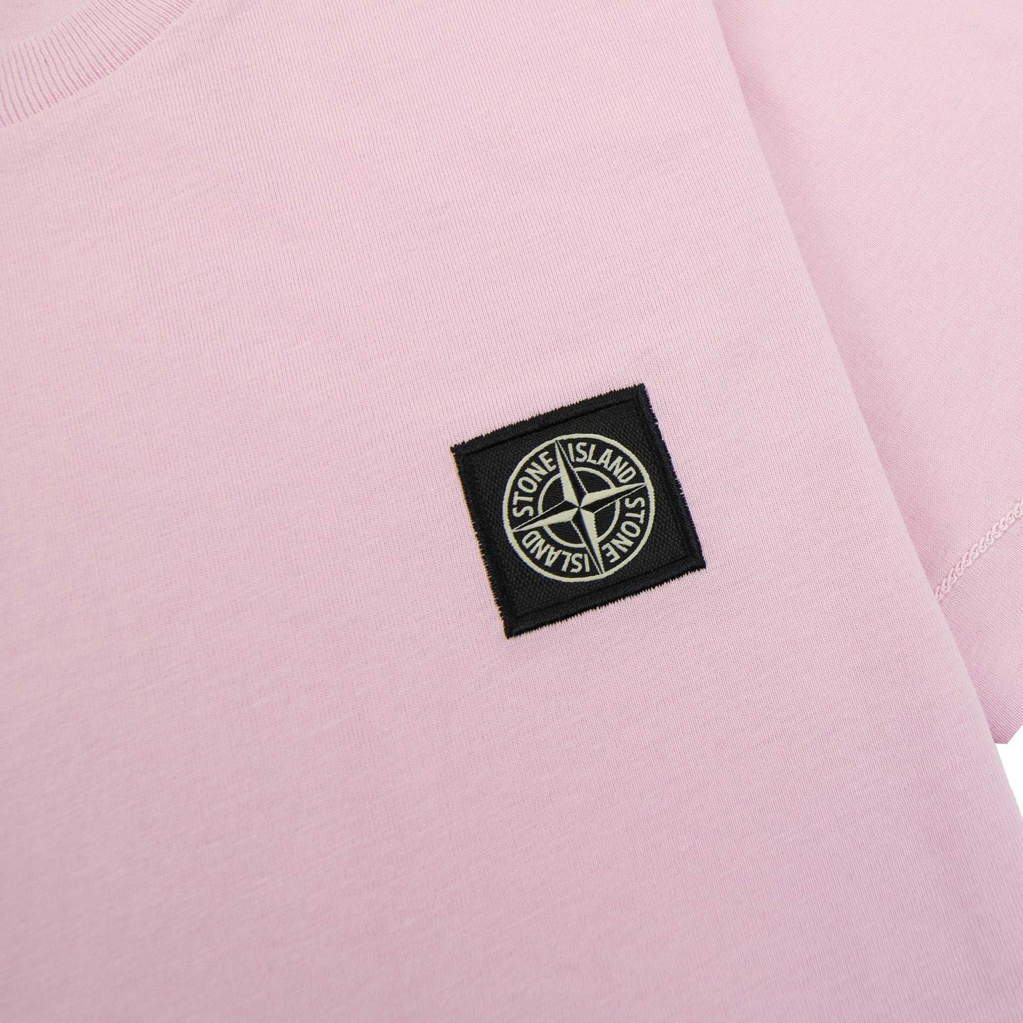 Stone Island Junior Chest Patch T/s Pink V0080