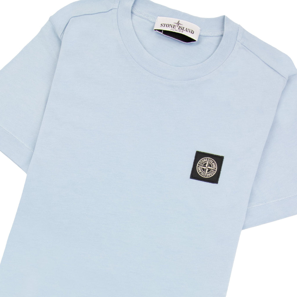 Stone Island Junior Chest Patch T/s Pale Blue V0040
