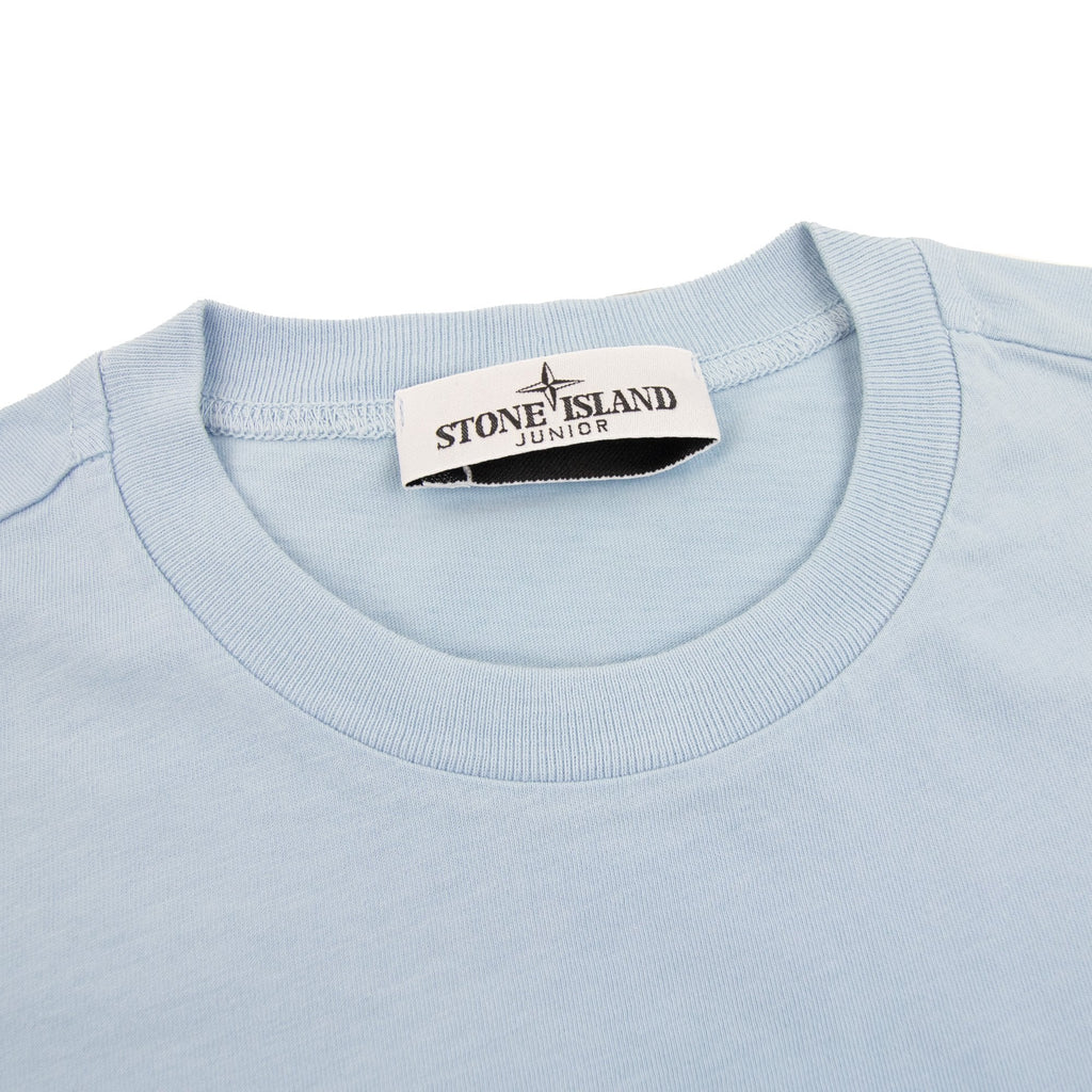 Stone Island Junior Chest Patch T/s Pale Blue V0040