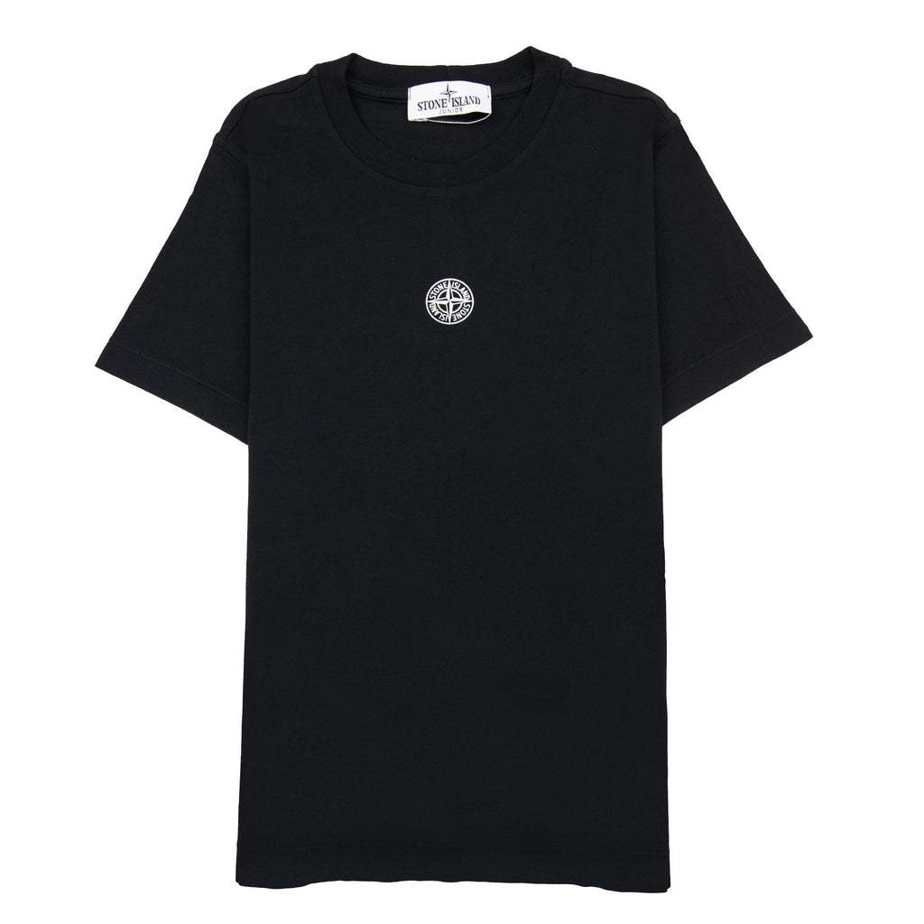 Stone Island Junior 21071 30/1 Starfish Two Print T Shirt Black V0029