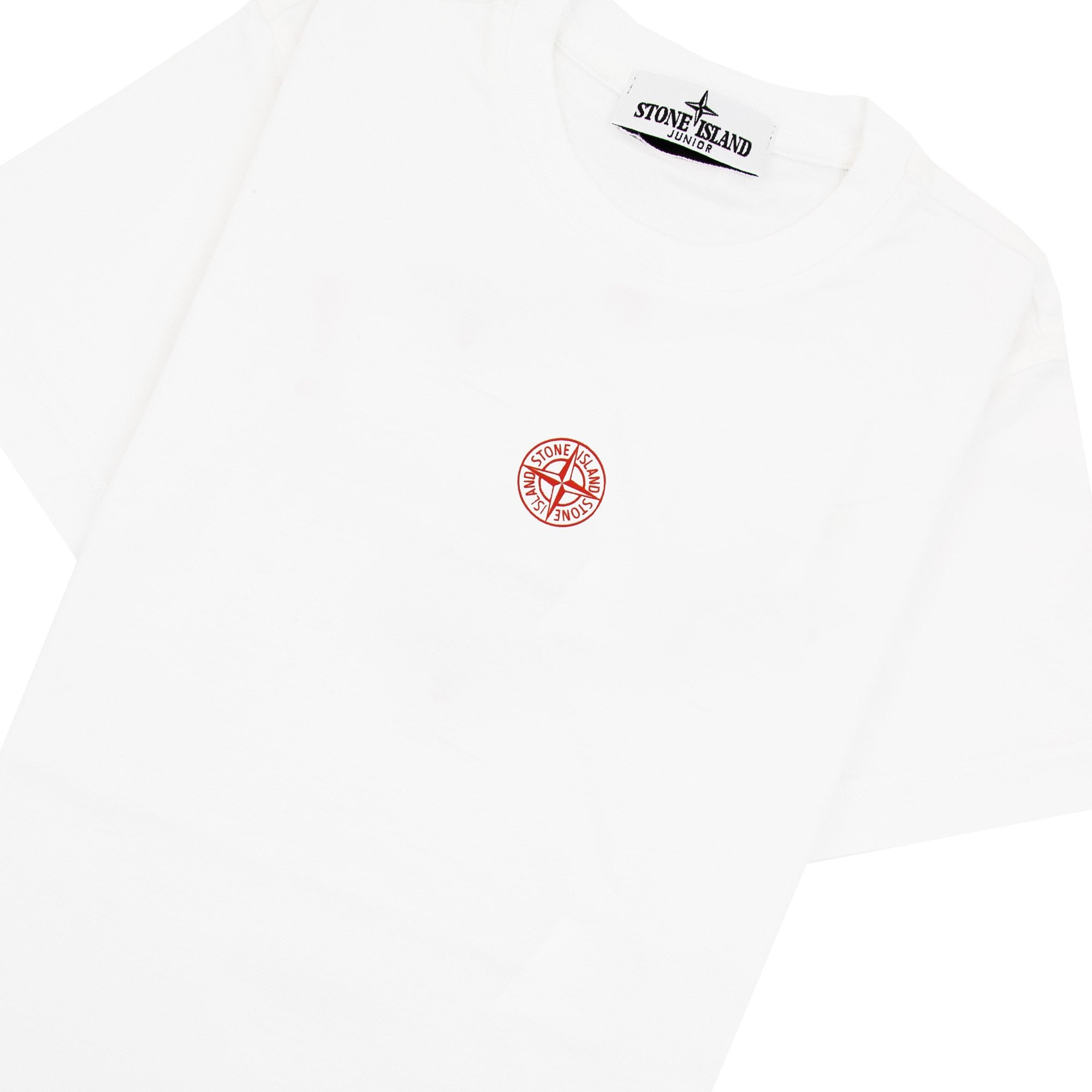Stone Island Junior 21071 30/1 Starfish Two Print T Shirt White V0001