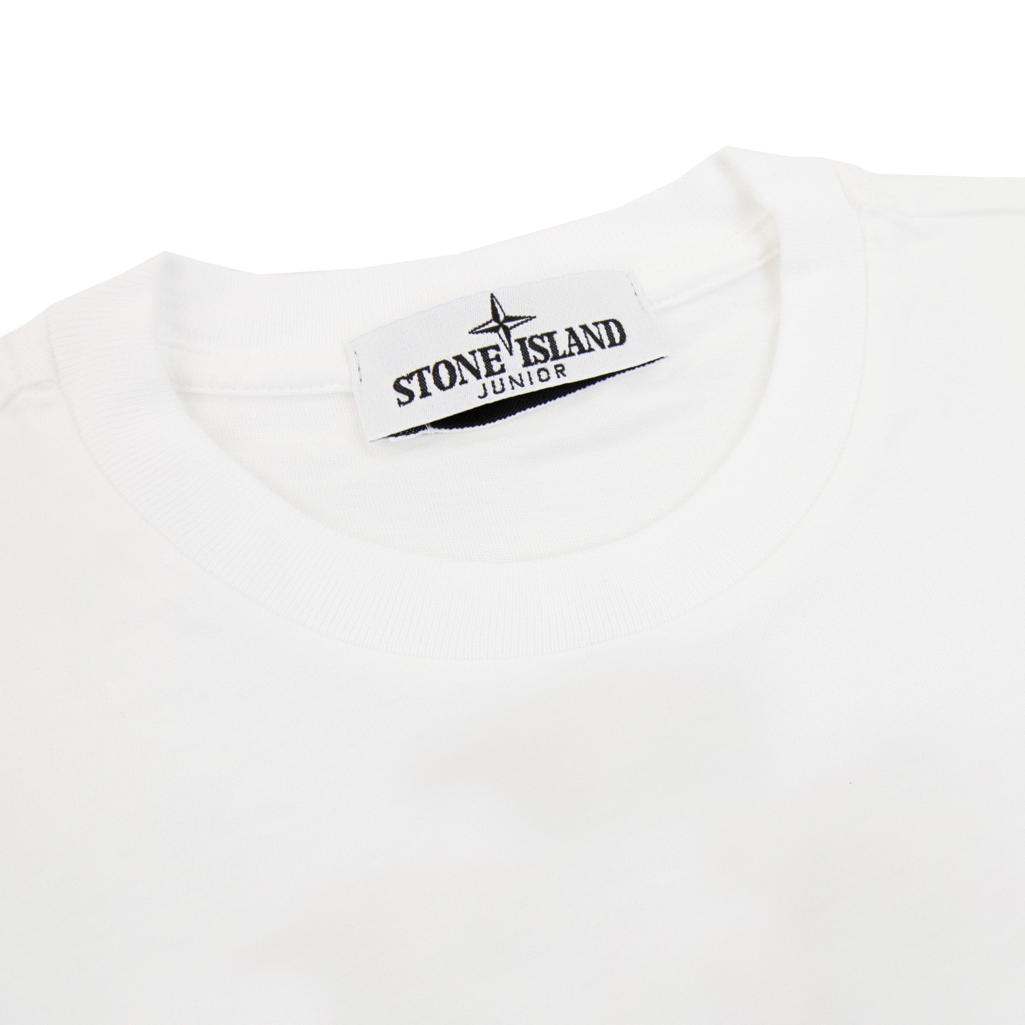 Stone Island Junior 21071 30/1 Starfish Two Print T Shirt White V0001