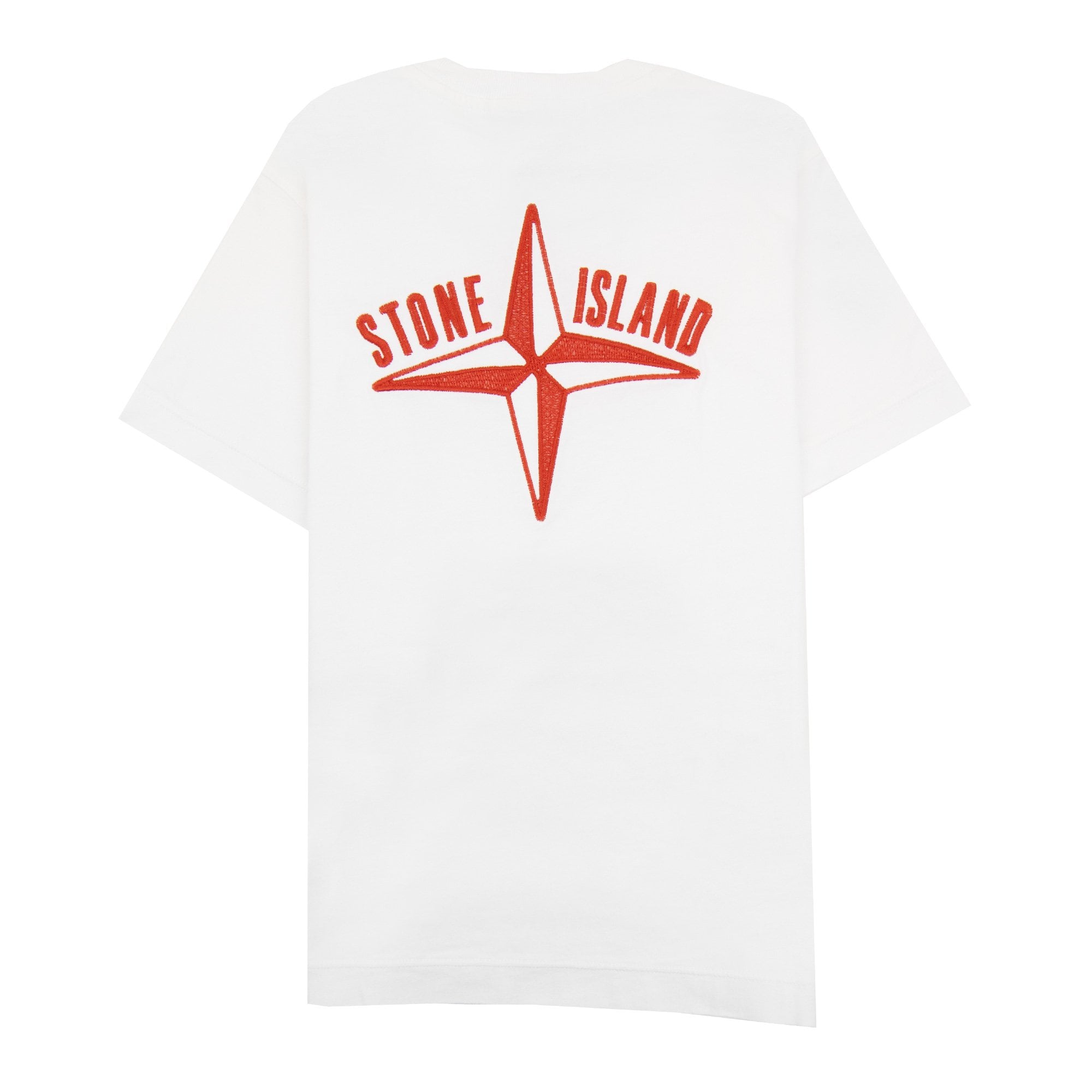 Stone Island Junior 21071 30/1 Starfish Two Print T Shirt White V0001