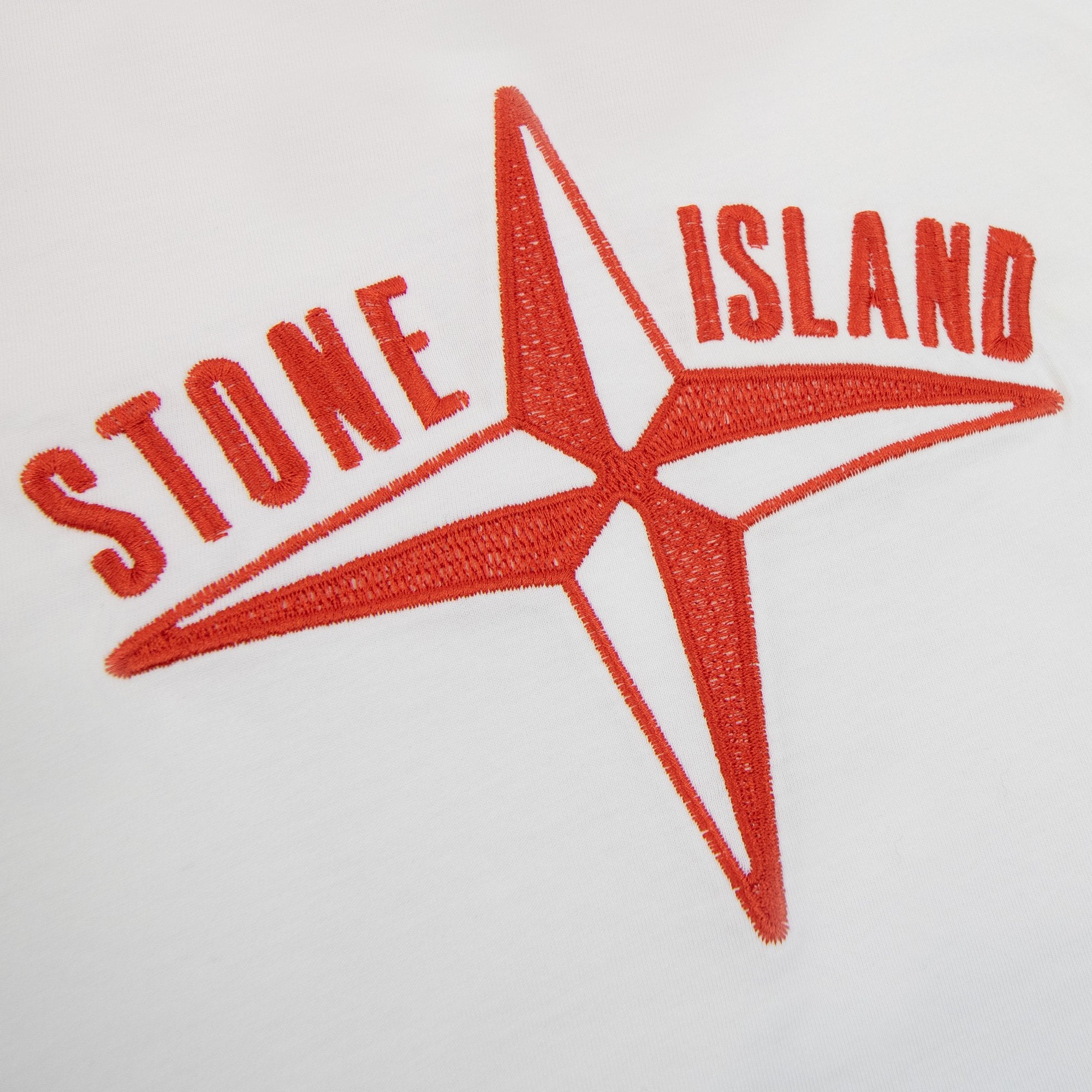 Stone Island Junior 21071 30/1 Starfish Two Print T Shirt White V0001