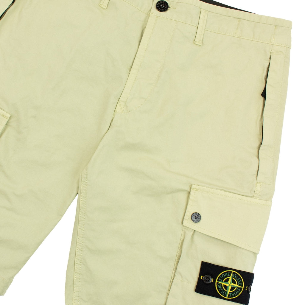 Stone Island L1110 Twill Stretch Tc Cargo Shorts Pistachio V0051