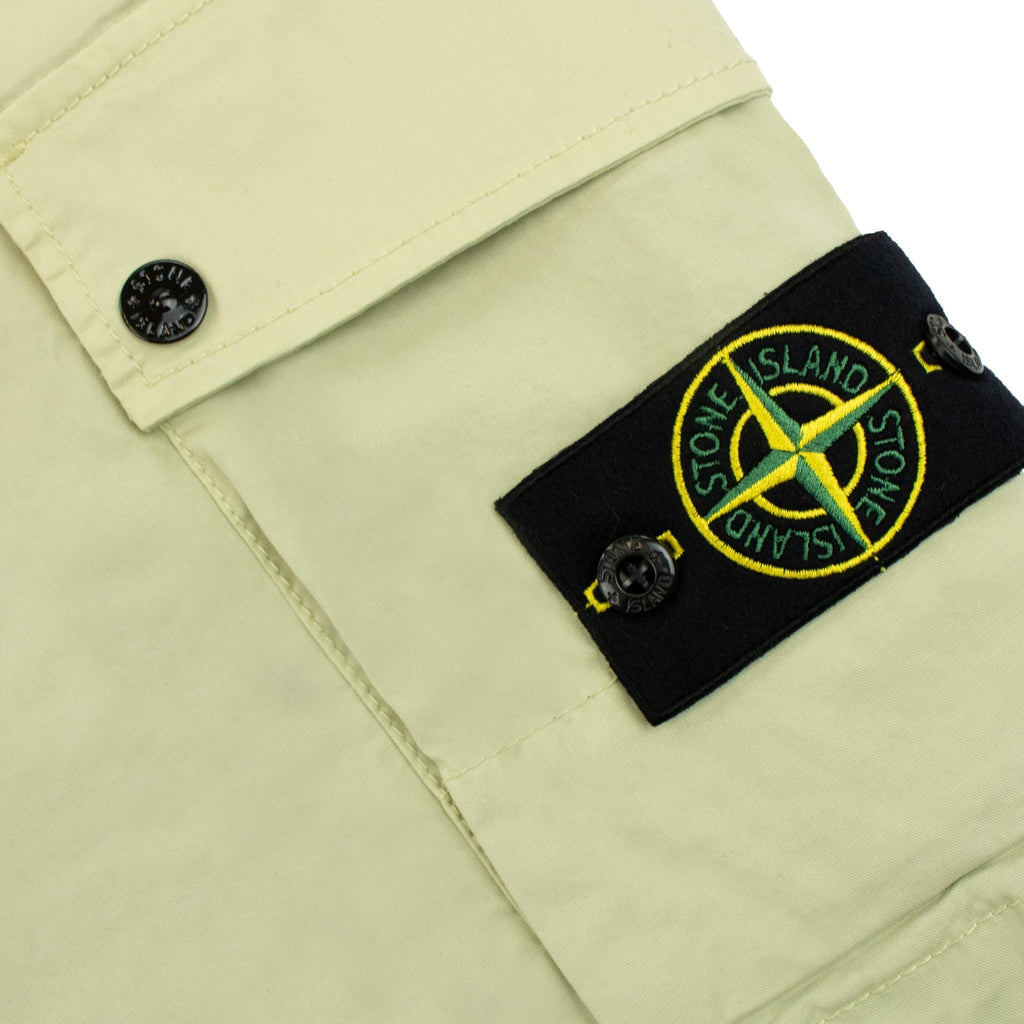 Stone Island L1110 Twill Stretch Tc Cargo Shorts Pistachio V0051
