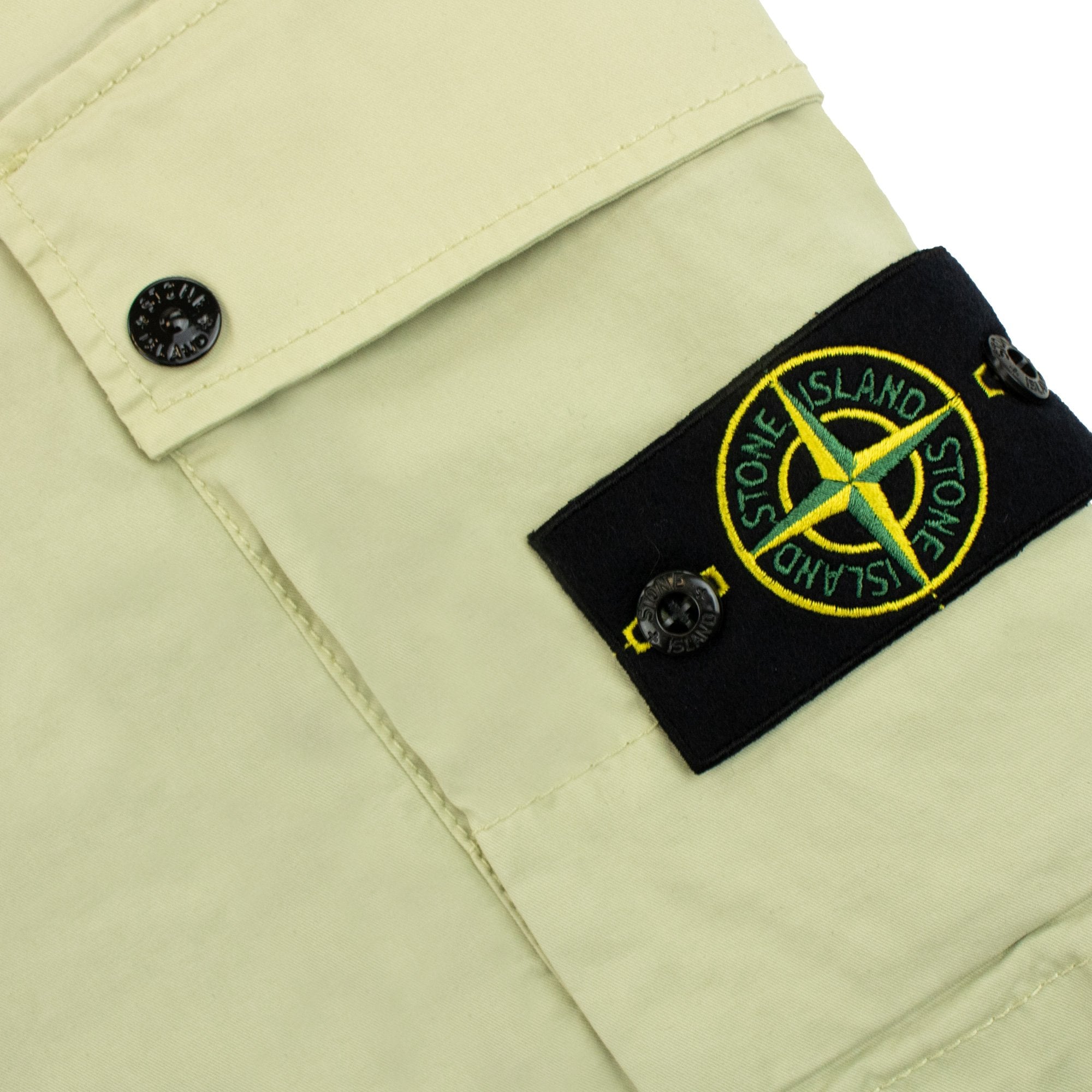 Stone Island L1110 Twill Stretch Tc Cargo Shorts Pistachio V0051