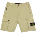 Stone Island L1110 Twill Stretch Tc Cargo Shorts Sand V0095