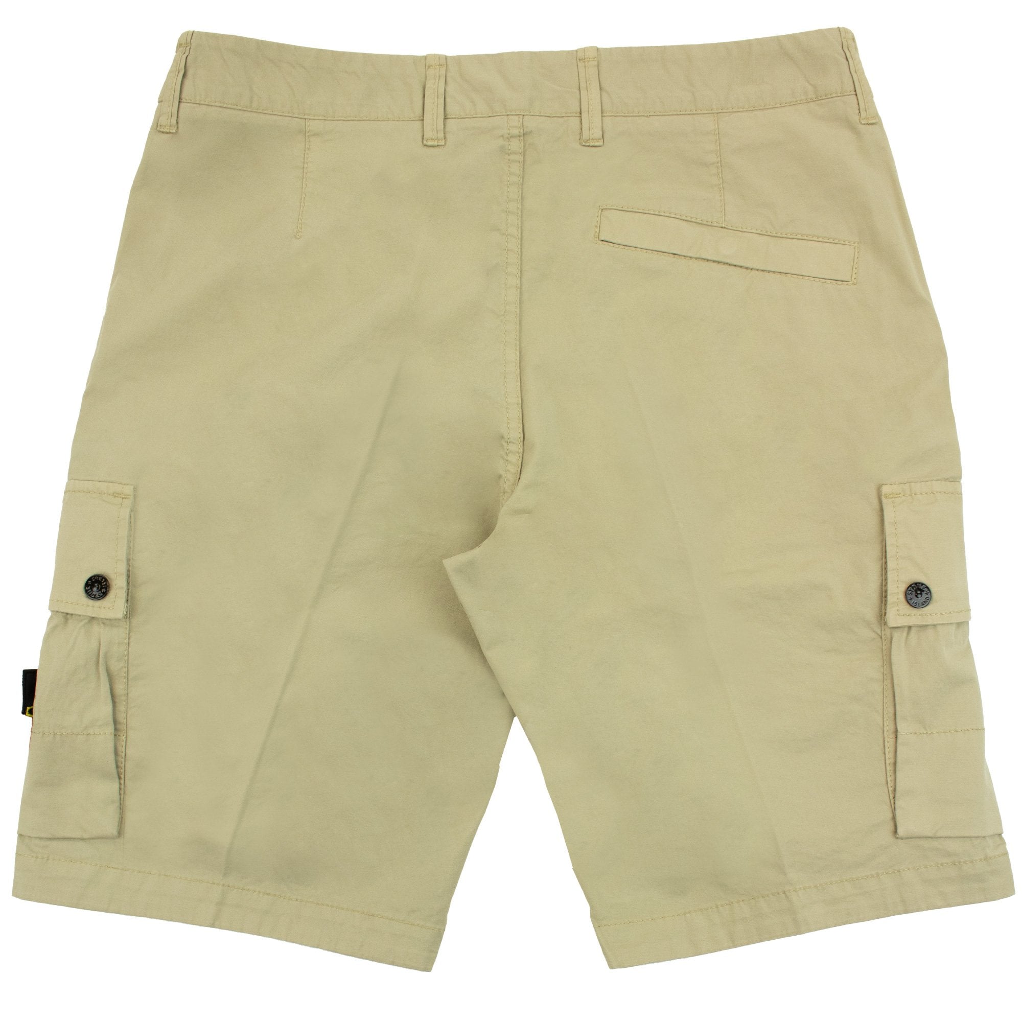 Stone Island L1110 Twill Stretch Tc Cargo Shorts Sand V0095