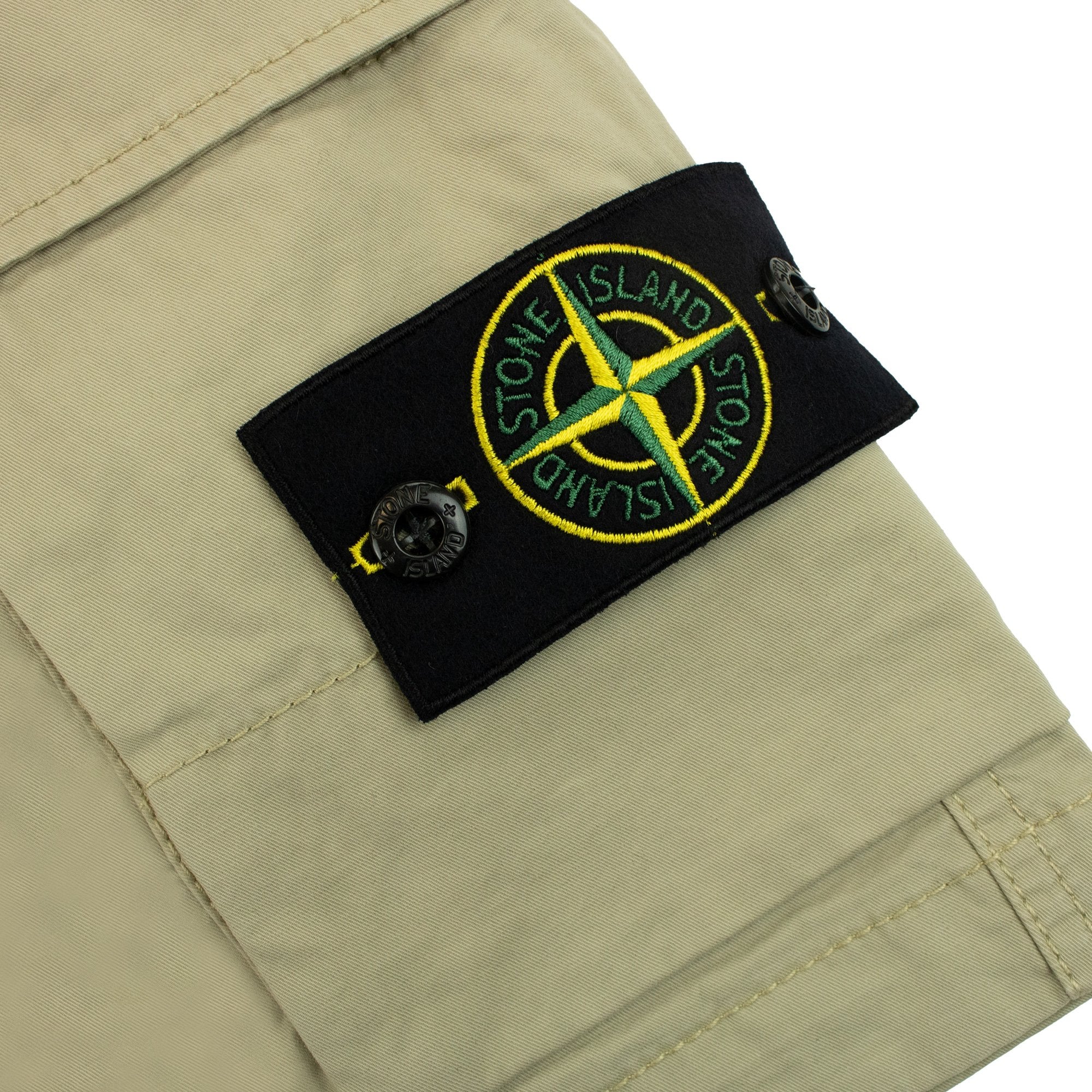 Stone Island L1110 Twill Stretch Tc Cargo Shorts Sand V0095