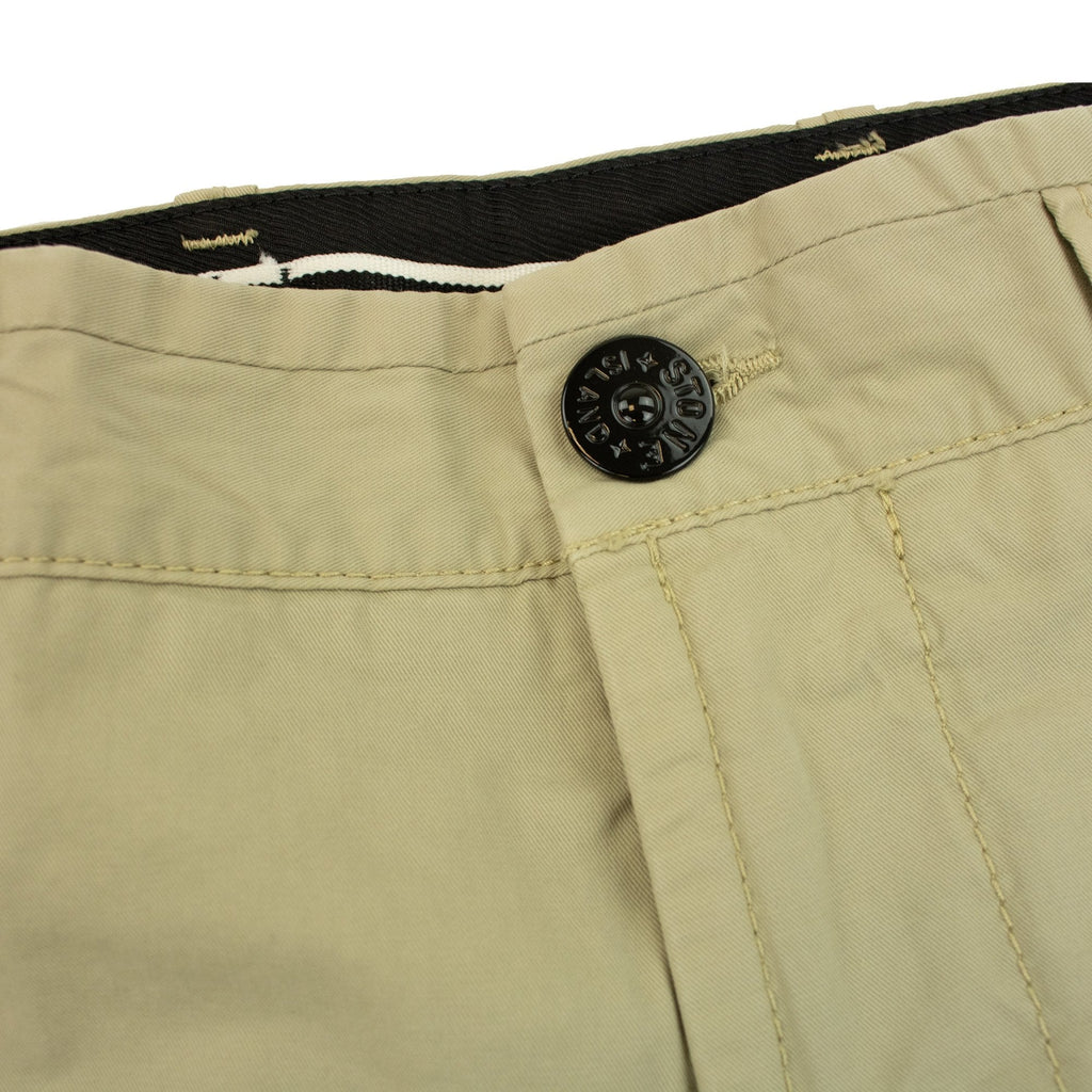 Stone Island L1110 Twill Stretch Tc Cargo Shorts Sand V0095