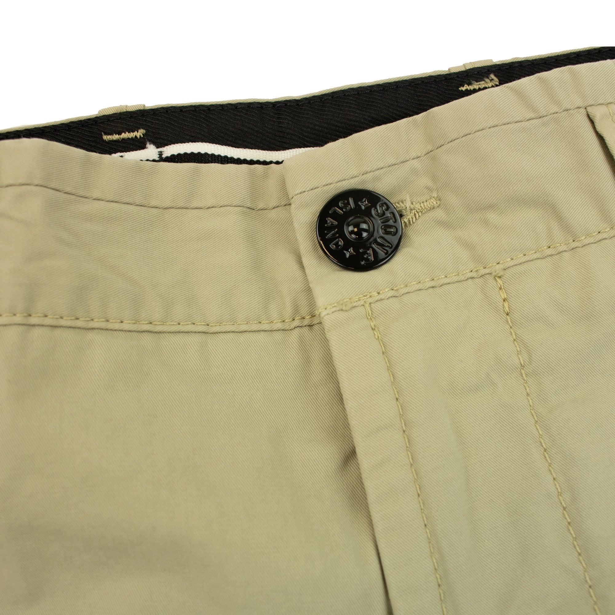 Stone Island L1110 Twill Stretch Tc Cargo Shorts Sand V0095