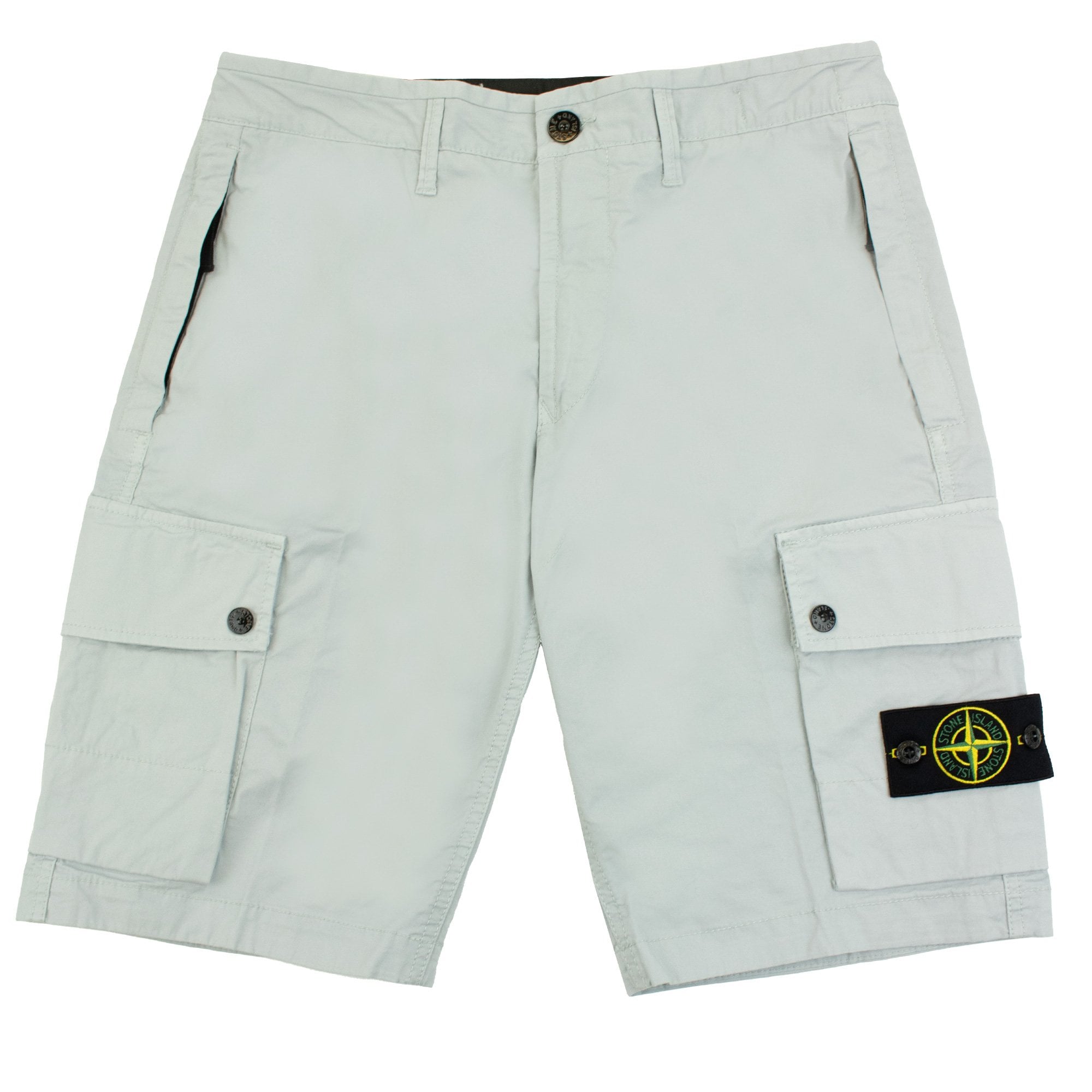 Stone Island L1110 Twill Stretch Tc Cargo Shorts Sky Blue V0041