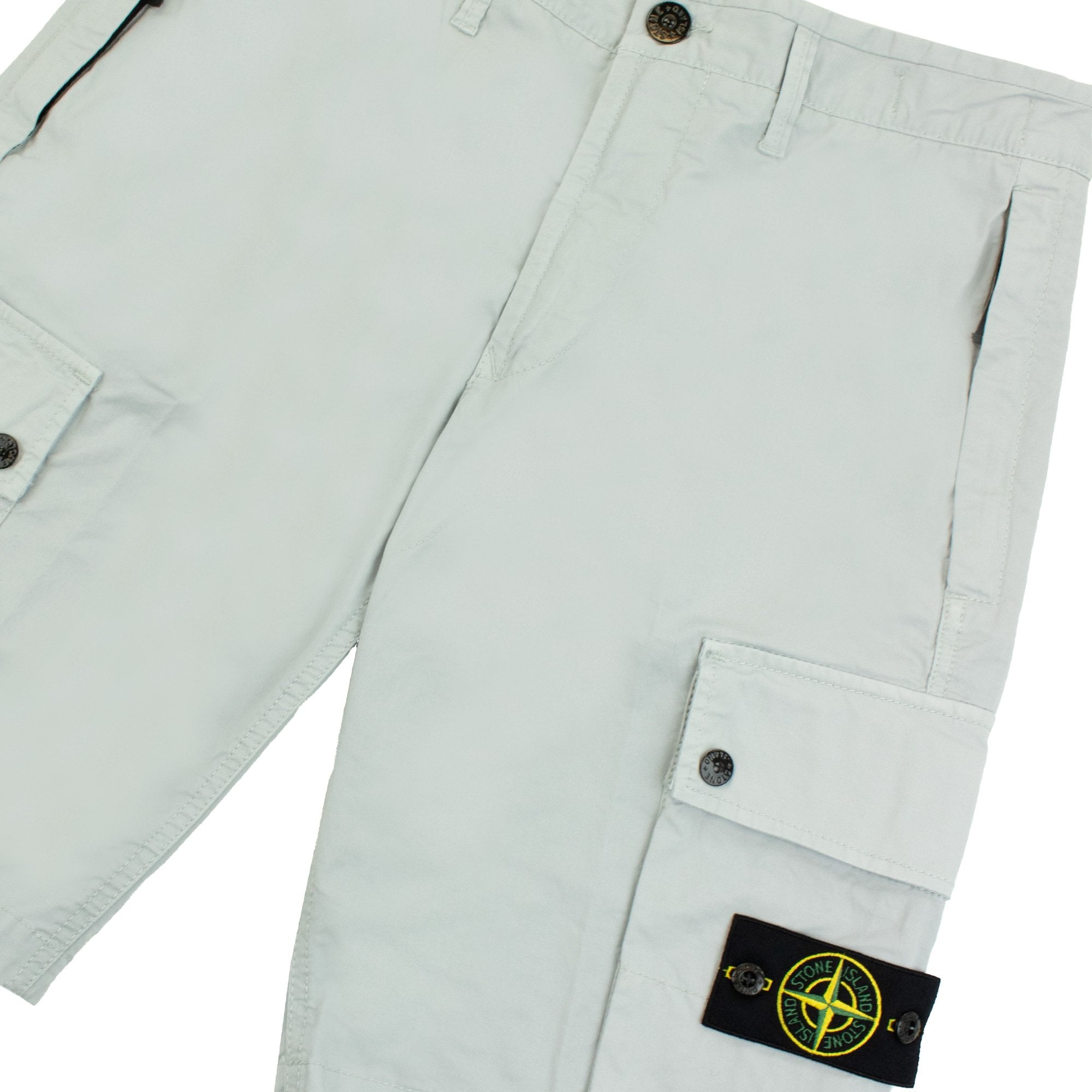 Stone Island L1110 Twill Stretch Tc Cargo Shorts Sky Blue V0041
