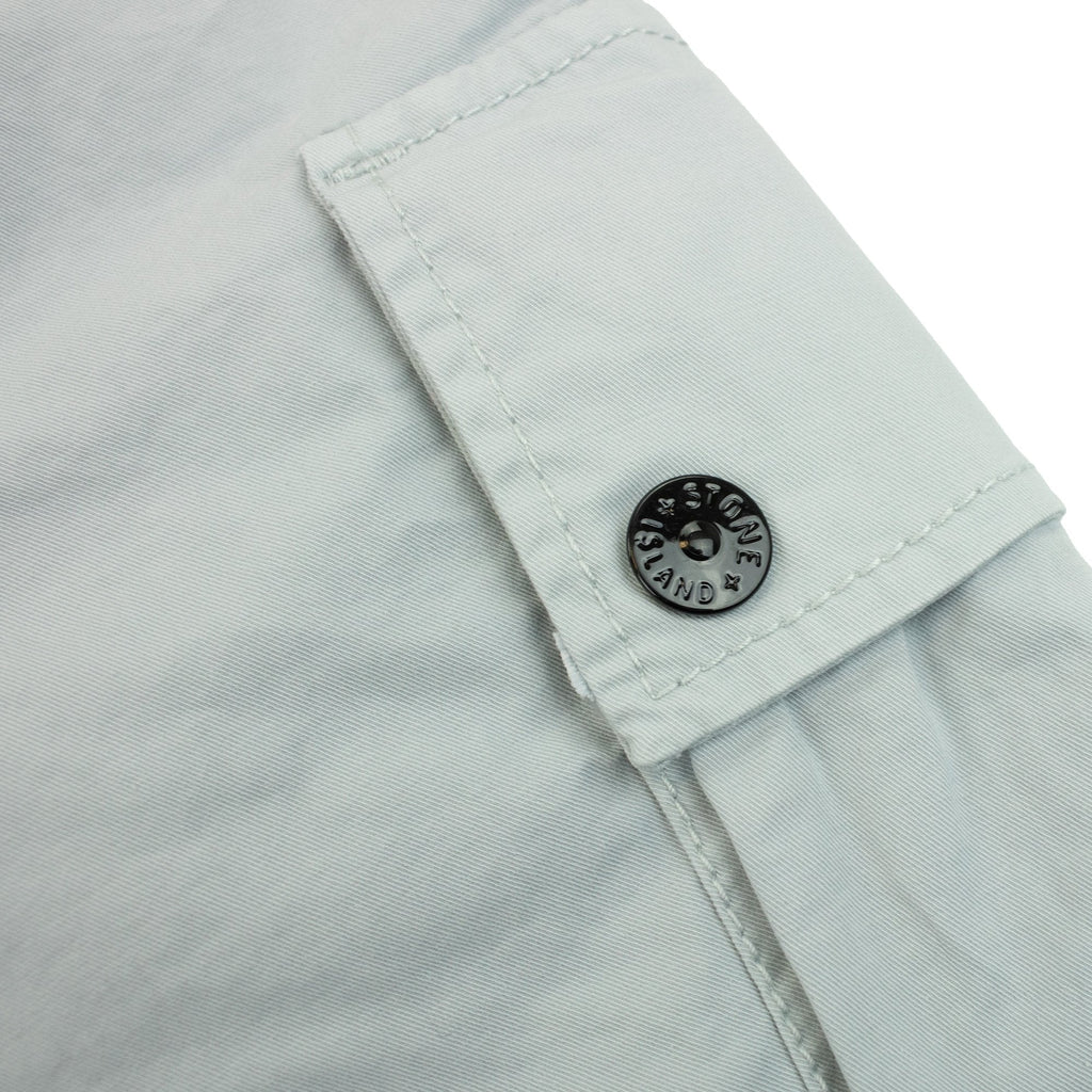 Stone Island L1110 Twill Stretch Tc Cargo Shorts Sky Blue V0041