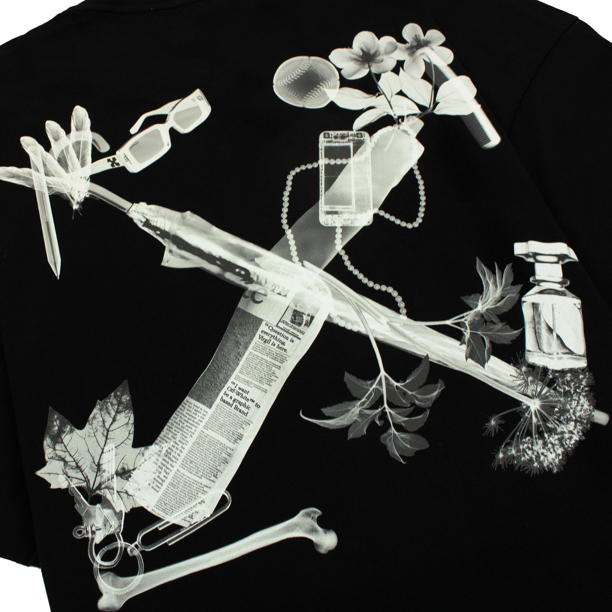 Off White Scan Arr Over S/s T Shirt Black/grey