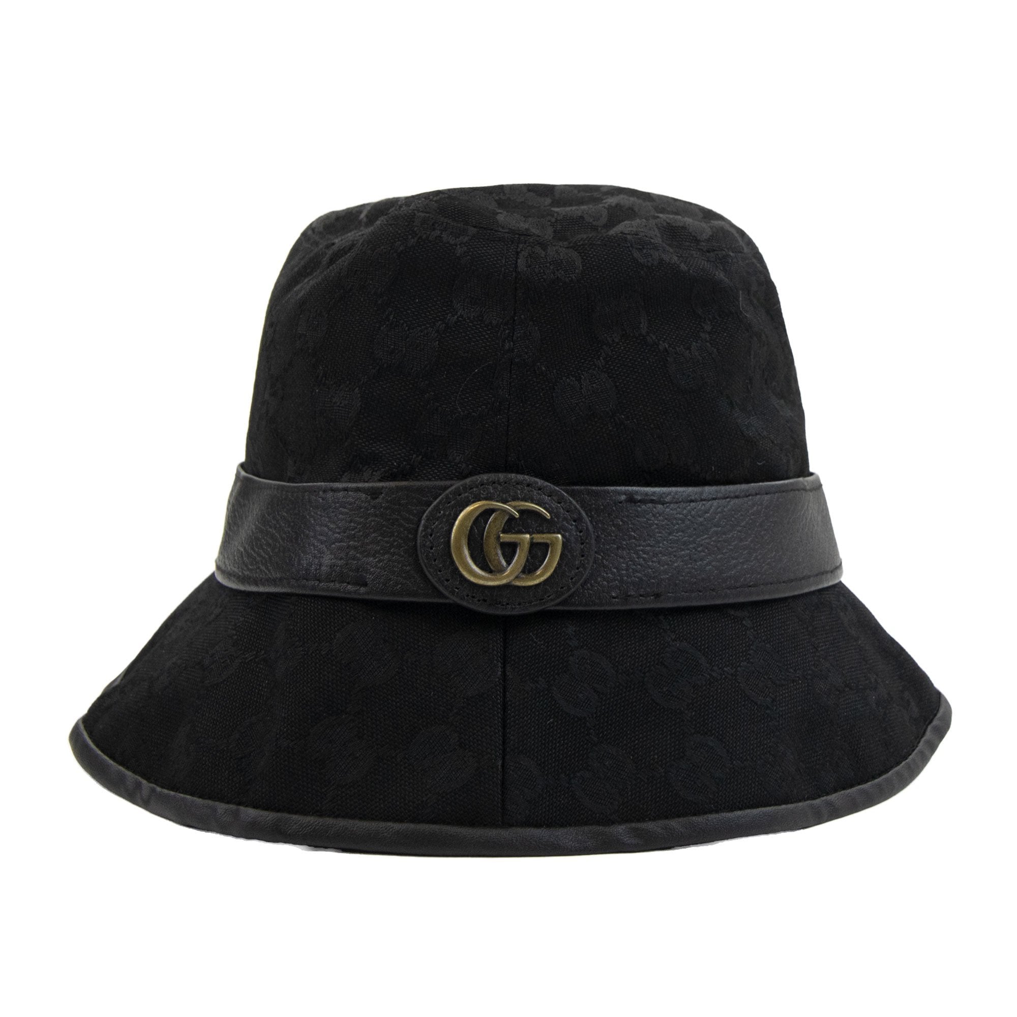 Gucci Gg Monogram Canvas Bucket Hat Black 1060