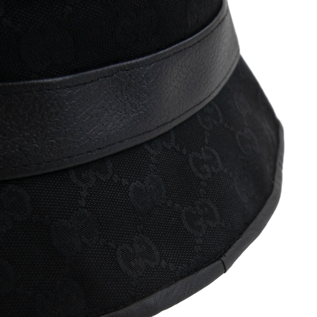 Gucci Gg Monogram Canvas Bucket Hat Black 1060