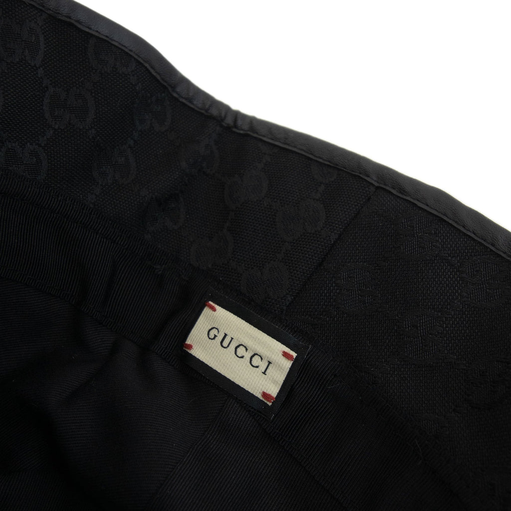 Gucci Gg Monogram Canvas Bucket Hat Black 1060