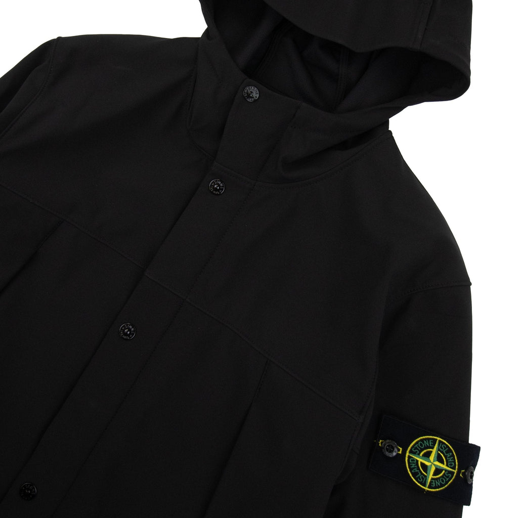 Stone Island 40227 R_e_dye Technology Loght Soft Shell Jacket Black V0029