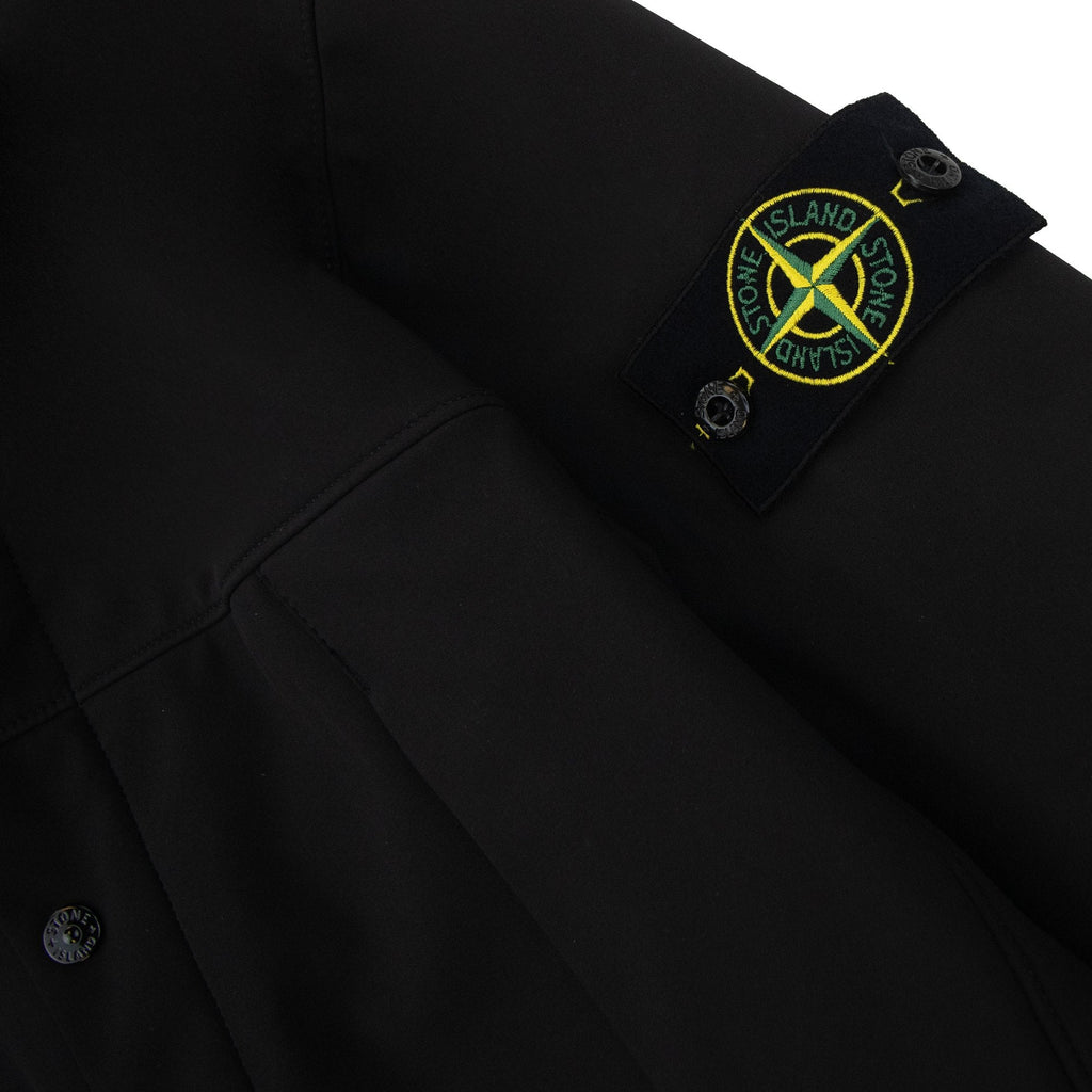 Stone Island 40227 R_e_dye Technology Loght Soft Shell Jacket Black V0029