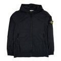Stone Island Junior 40532 Stretch Nylon Garment Dyed Overshirt Black V0029