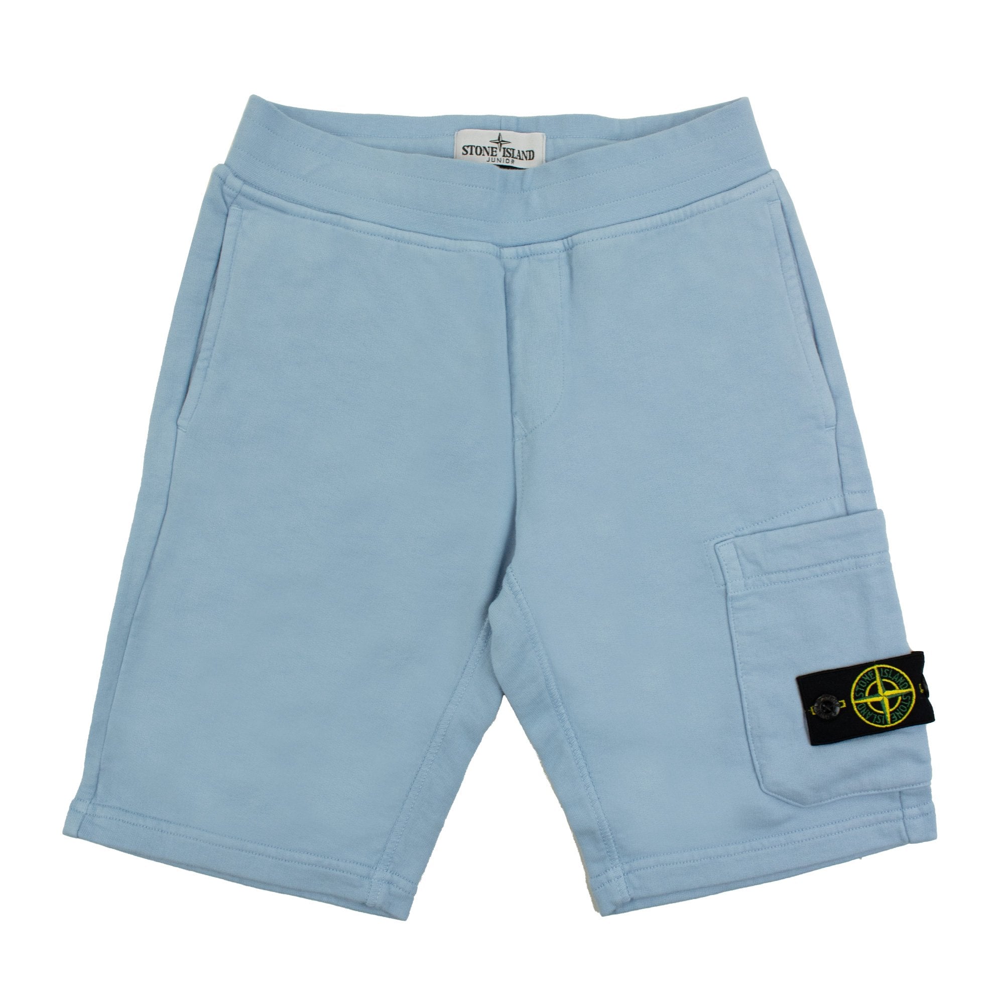 Stone Island Junior S/s Shorts Pale Blue V0040
