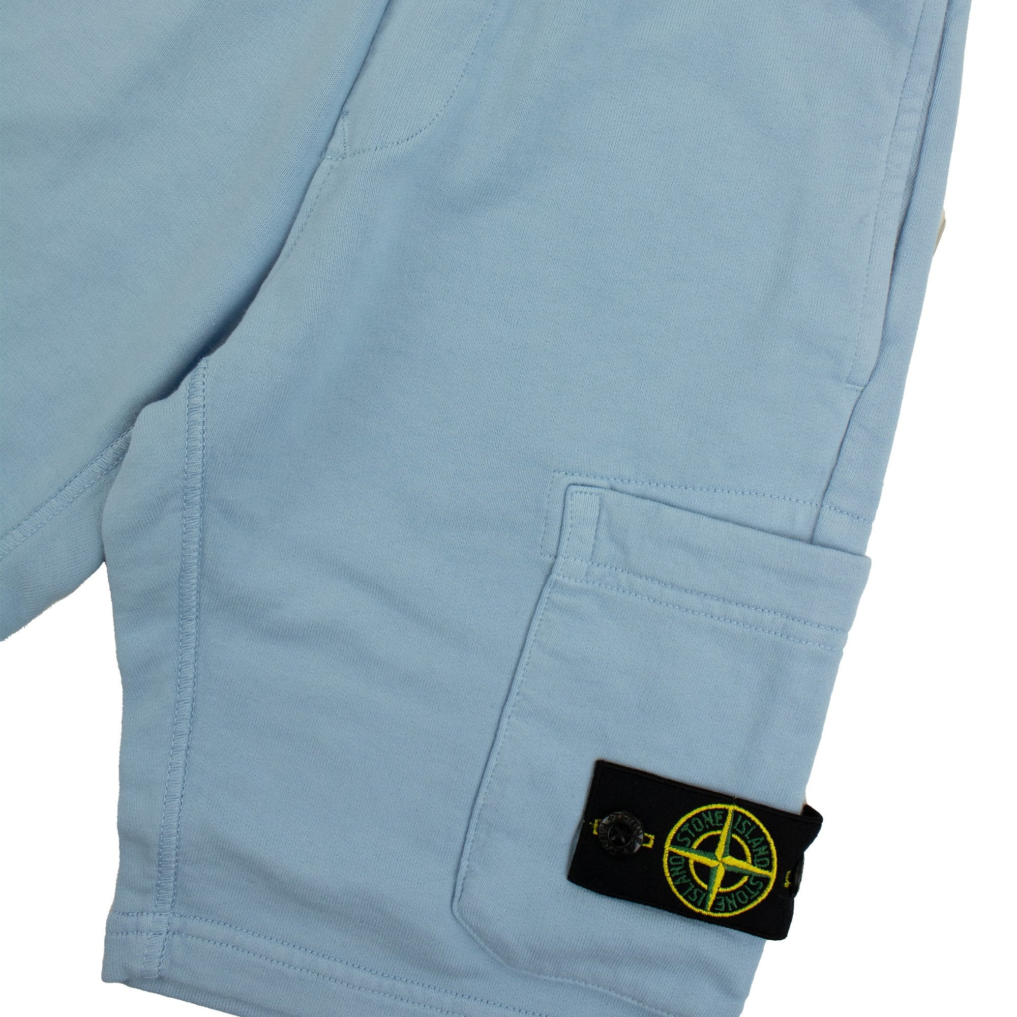 Stone Island Junior S/s Shorts Pale Blue V0040