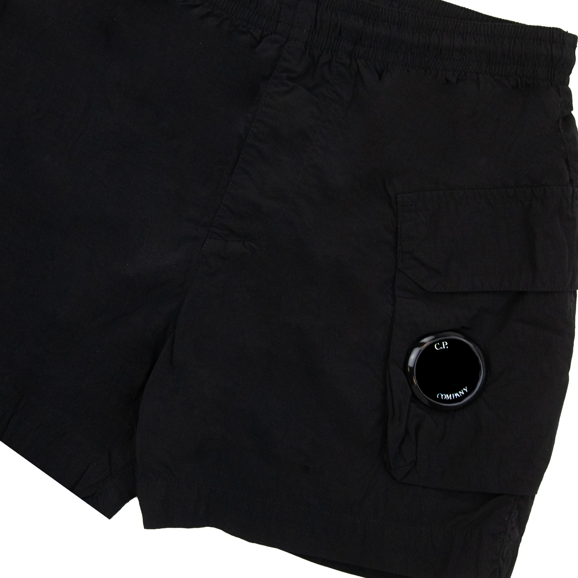 Cp Company Undersixteen Chrome-r Lense Cargo Swim Shorts Black 999