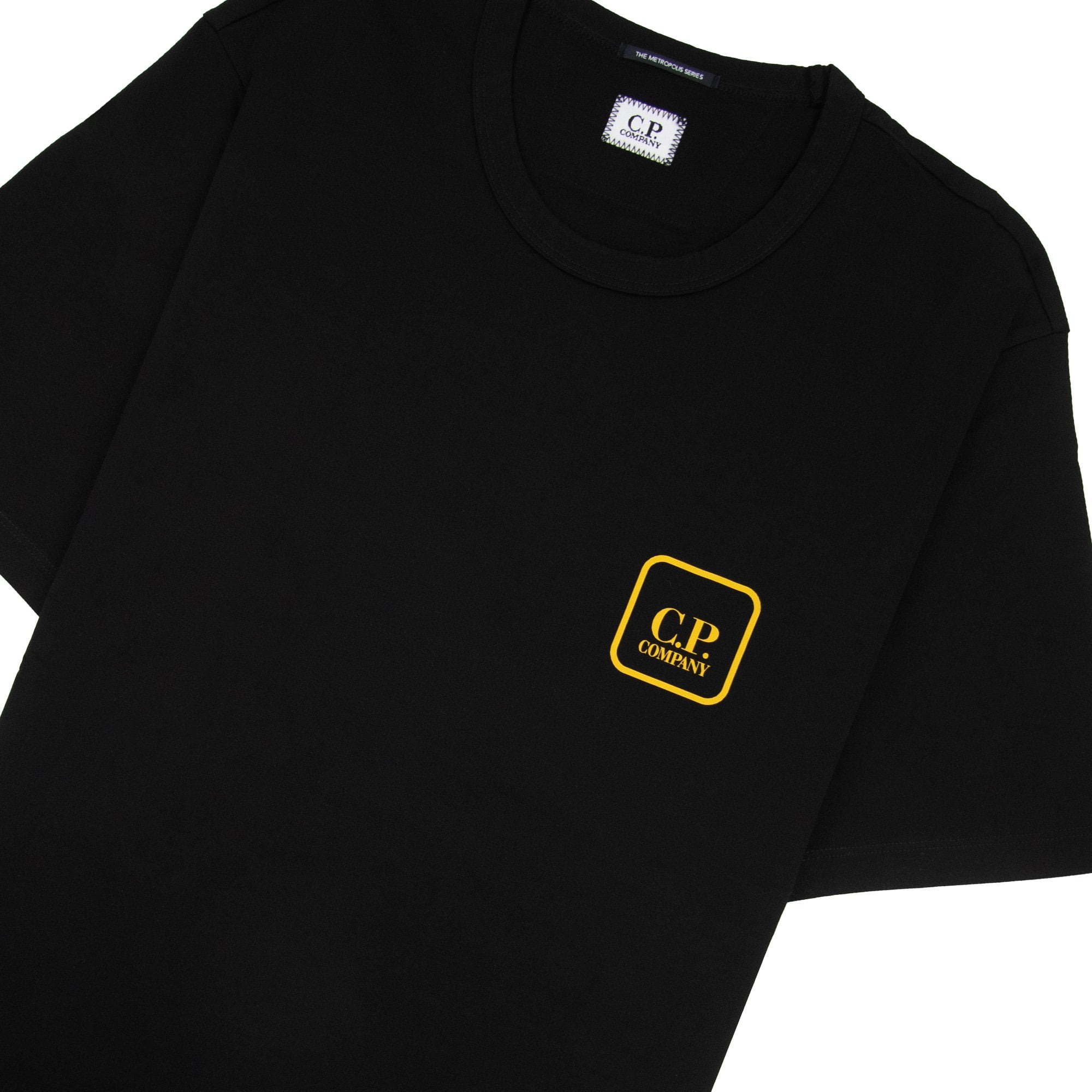Cp Company Metropolis Series Mercerised Jersey Logo Graphic T-shirt Black 999