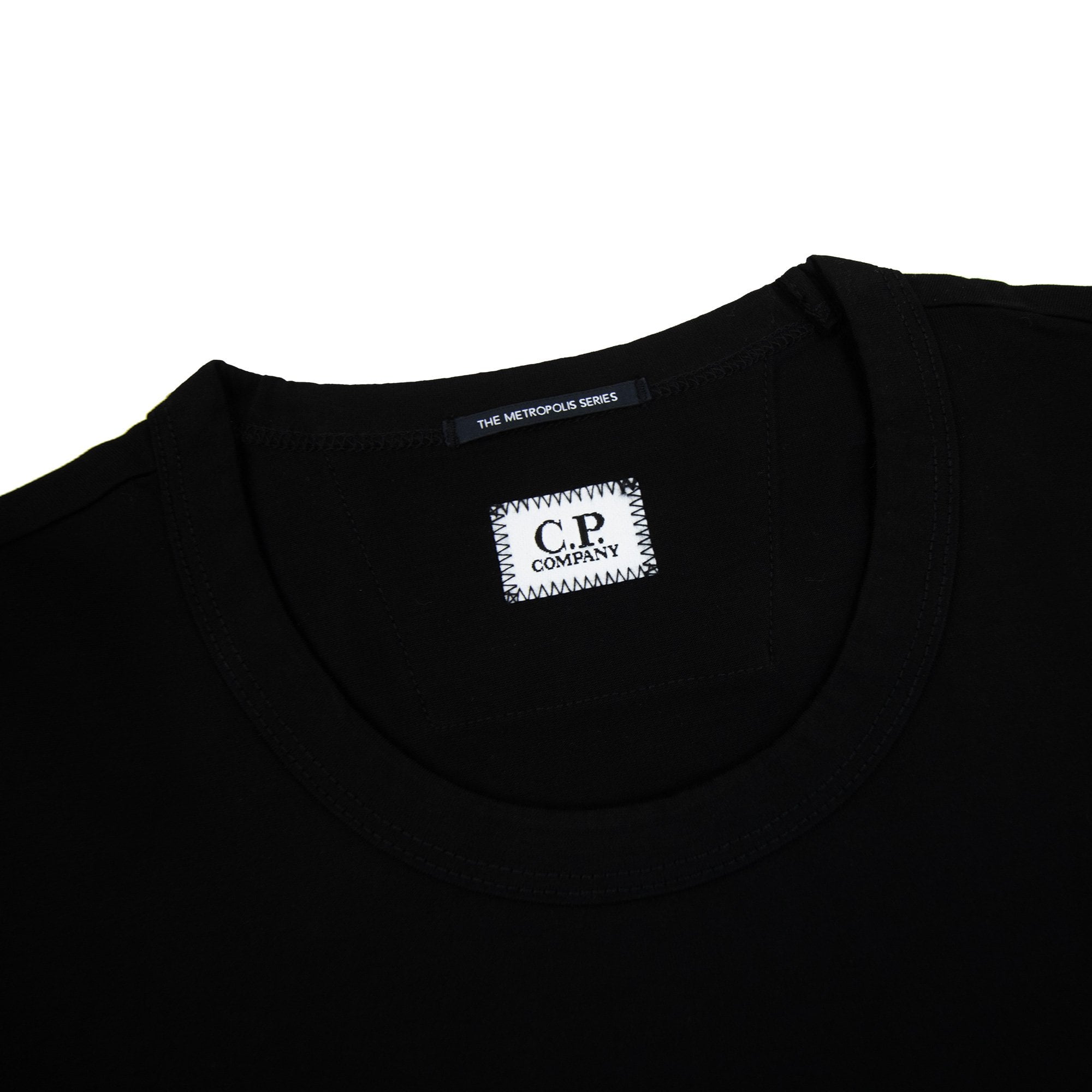 Cp Company Metropolis Series Mercerised Jersey Logo Graphic T-shirt Black 999