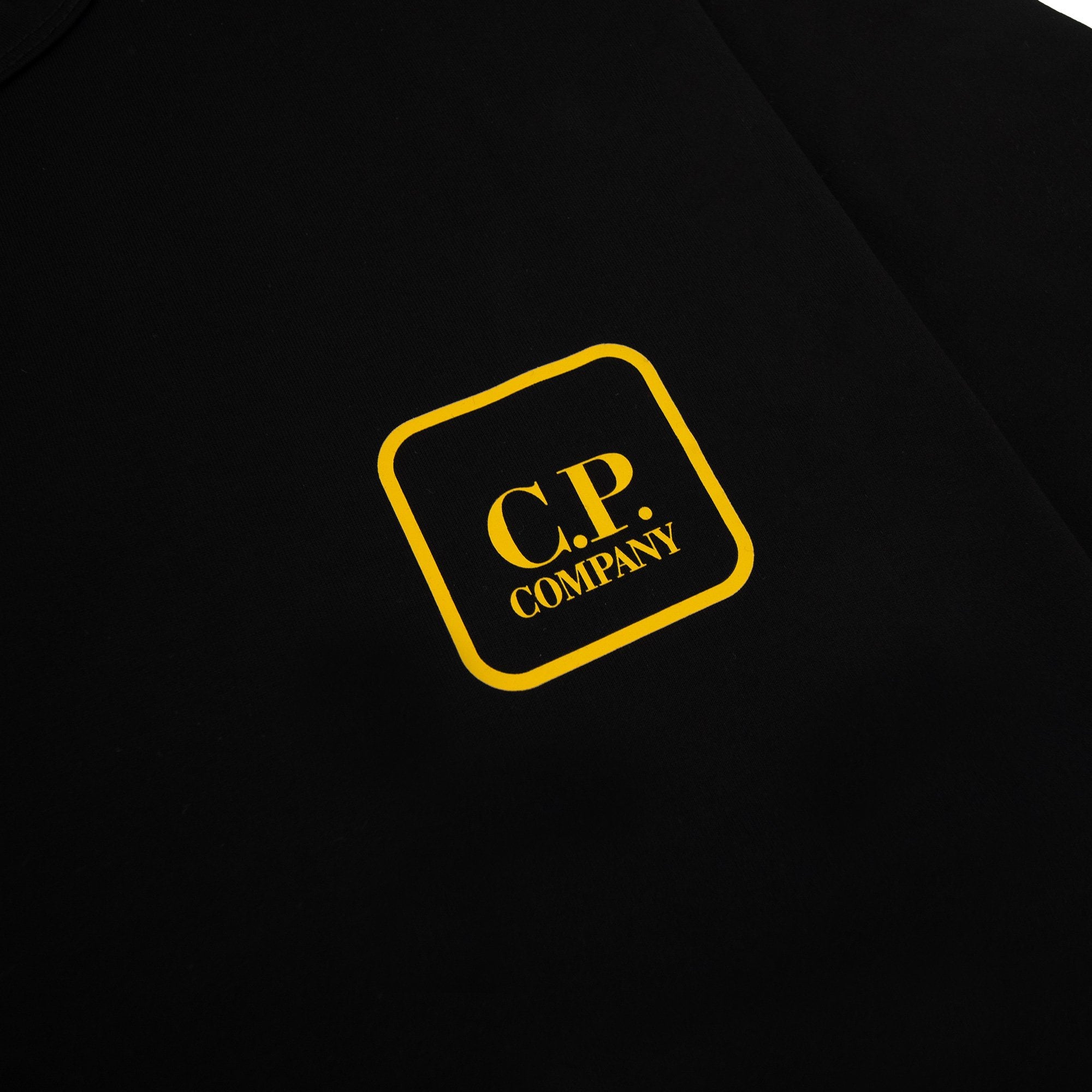 Cp Company Metropolis Series Mercerised Jersey Logo Graphic T-shirt Black 999