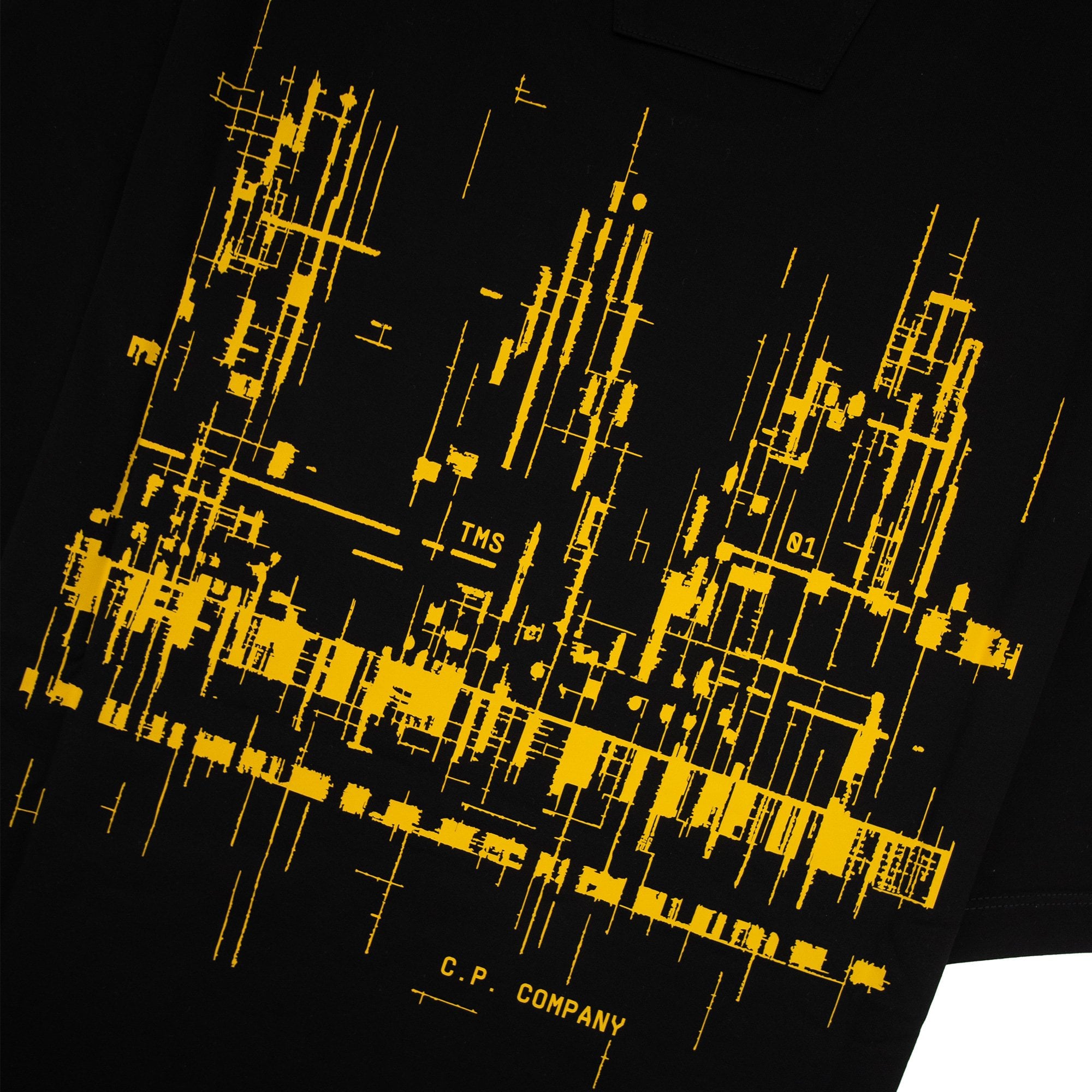 Cp Company Metropolis Series Mercerised Jersey Logo Graphic T-shirt Black 999