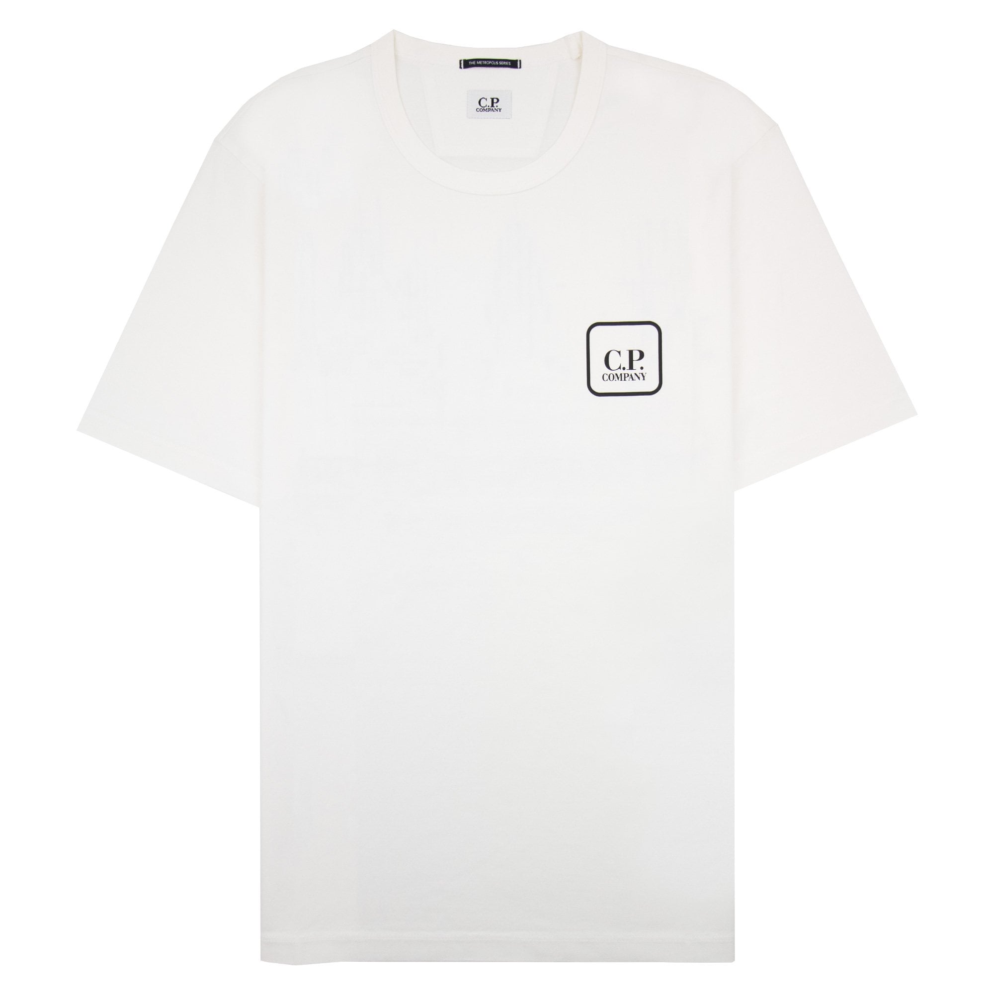 Cp Company Metropolis Series Mercerized Jersey Logo Graphic T-shirt White 101