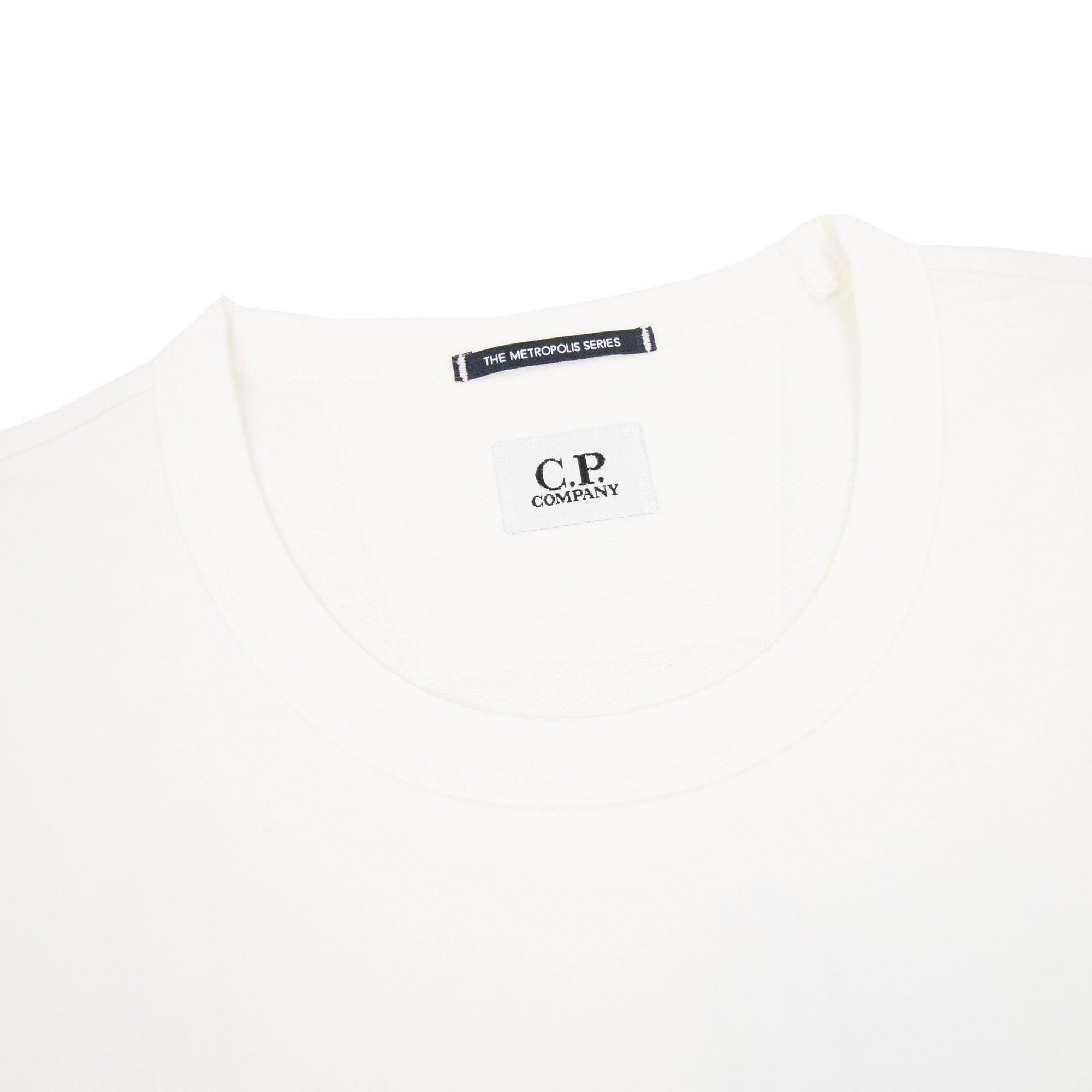 Cp Company Metropolis Series Mercerized Jersey Logo Graphic T-shirt White 101