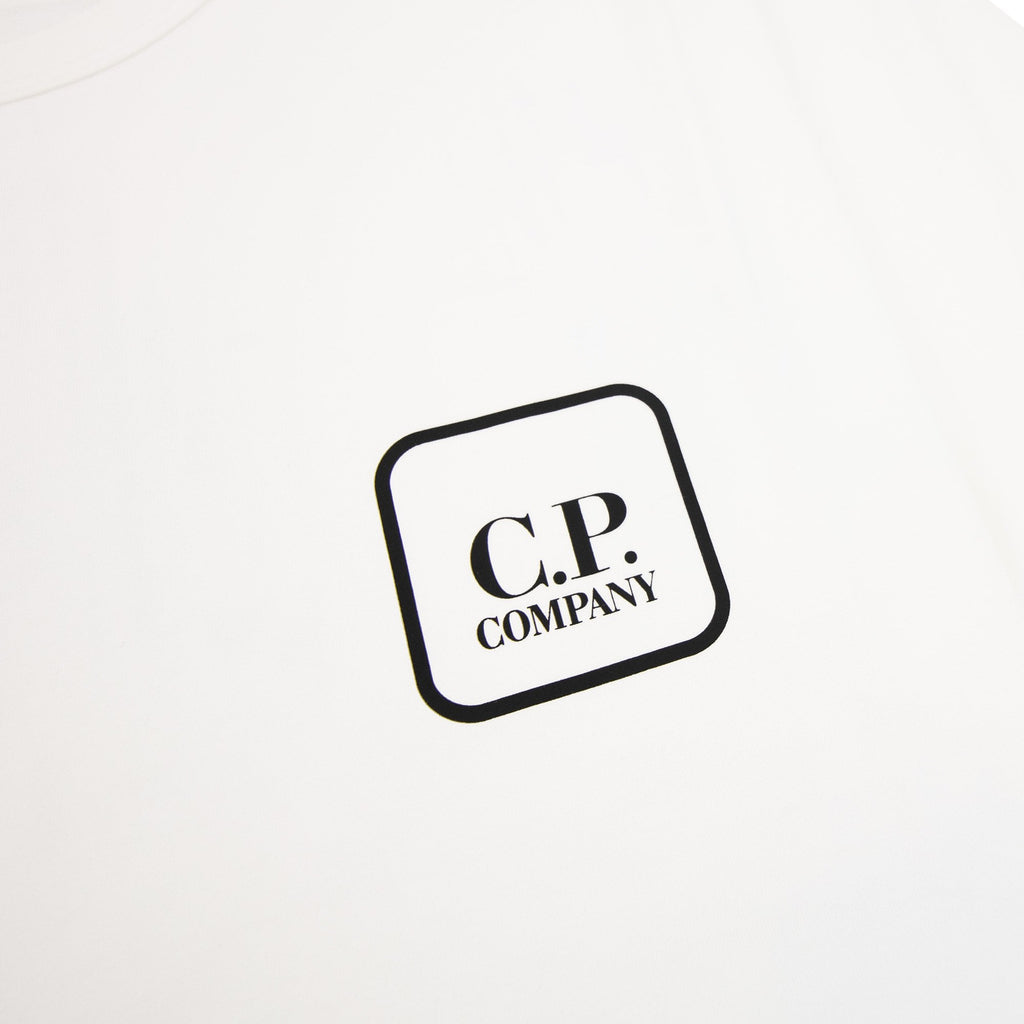 Cp Company Metropolis Series Mercerized Jersey Logo Graphic T-shirt White 101