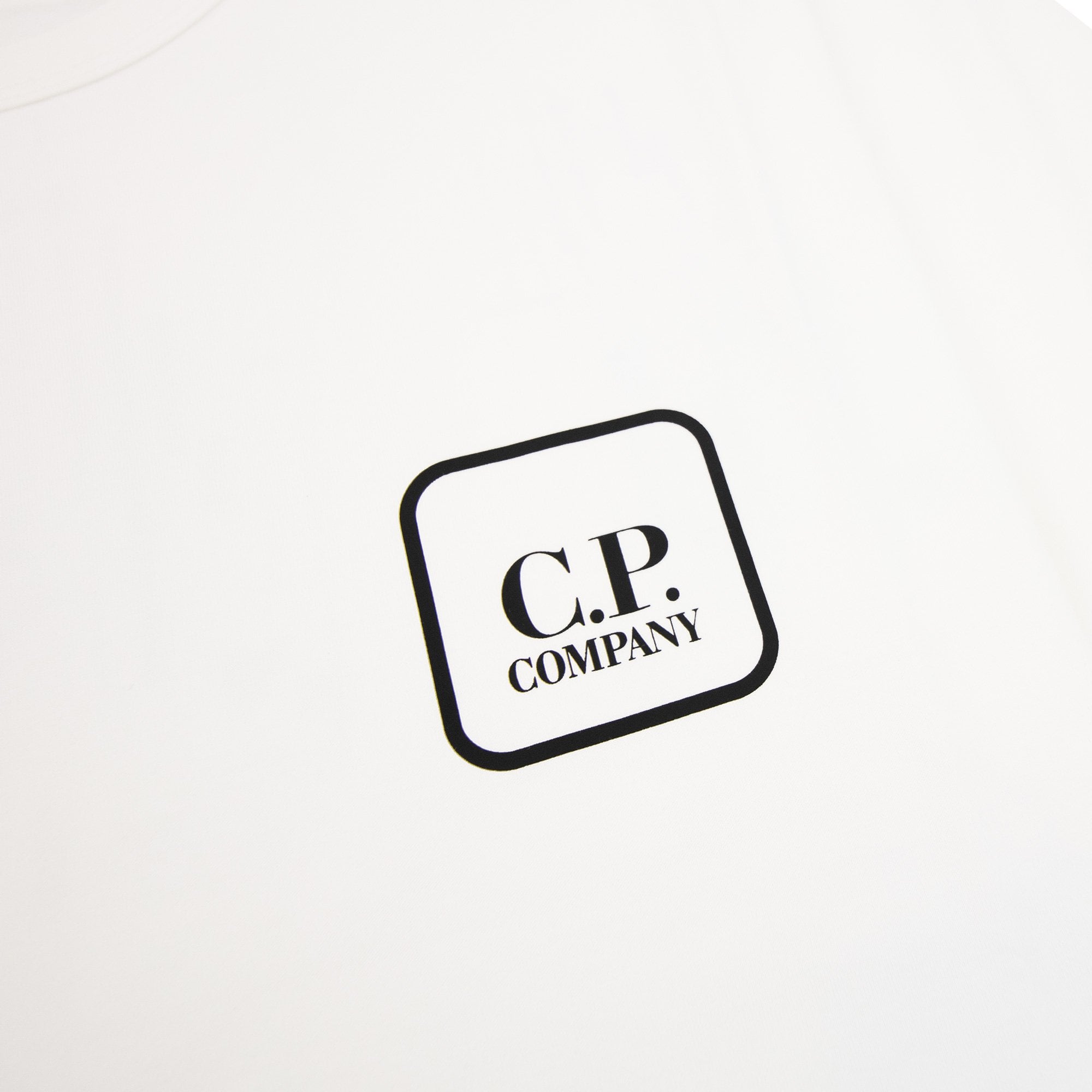 Cp Company Metropolis Series Mercerized Jersey Logo Graphic T-shirt White 101