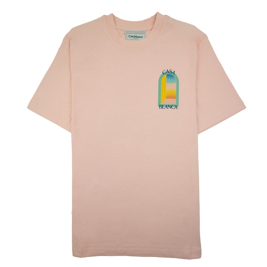 Casablanca L Arch Colore Printed T Shirt Pale Pink