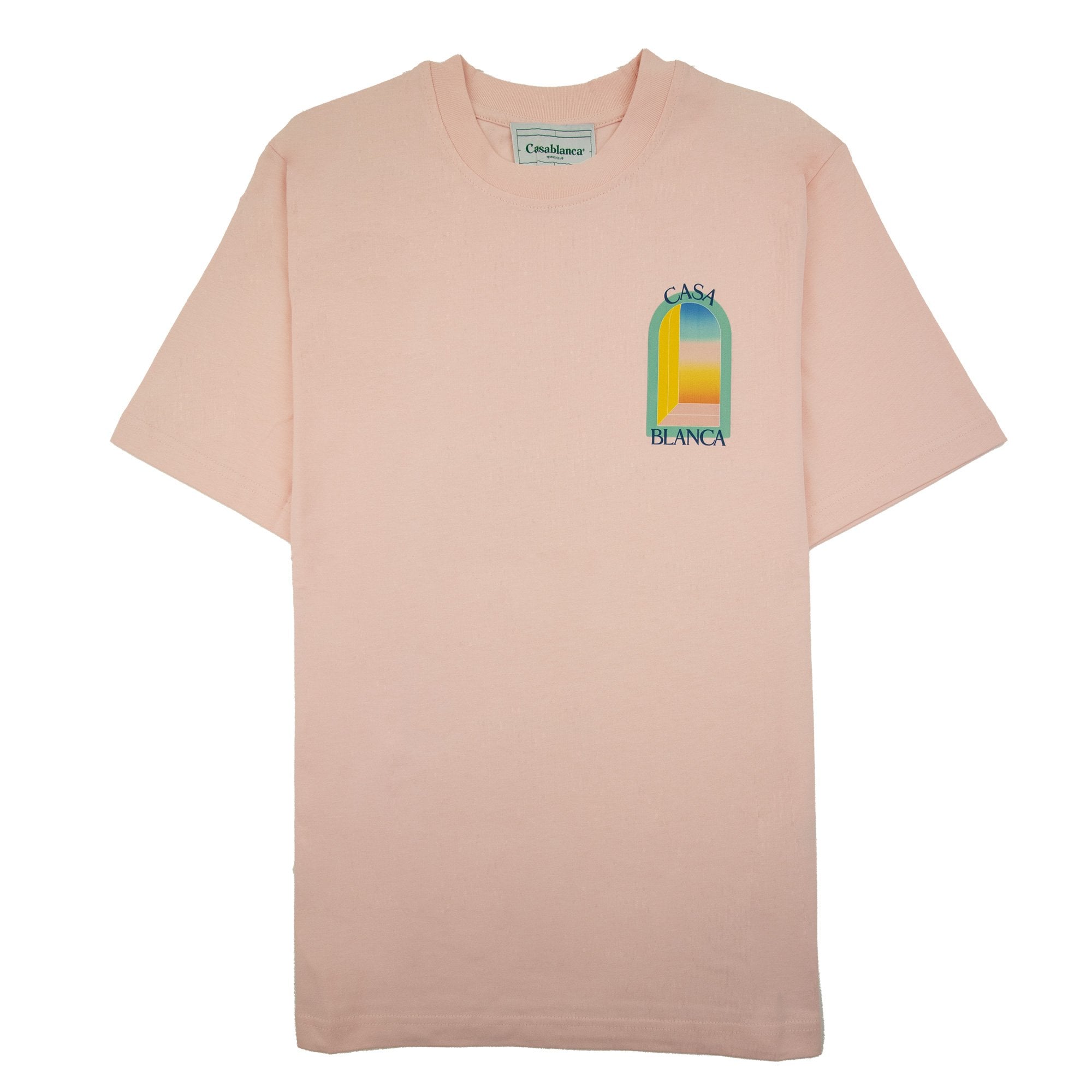 Casablanca L Arch Colore Printed T Shirt Pale Pink