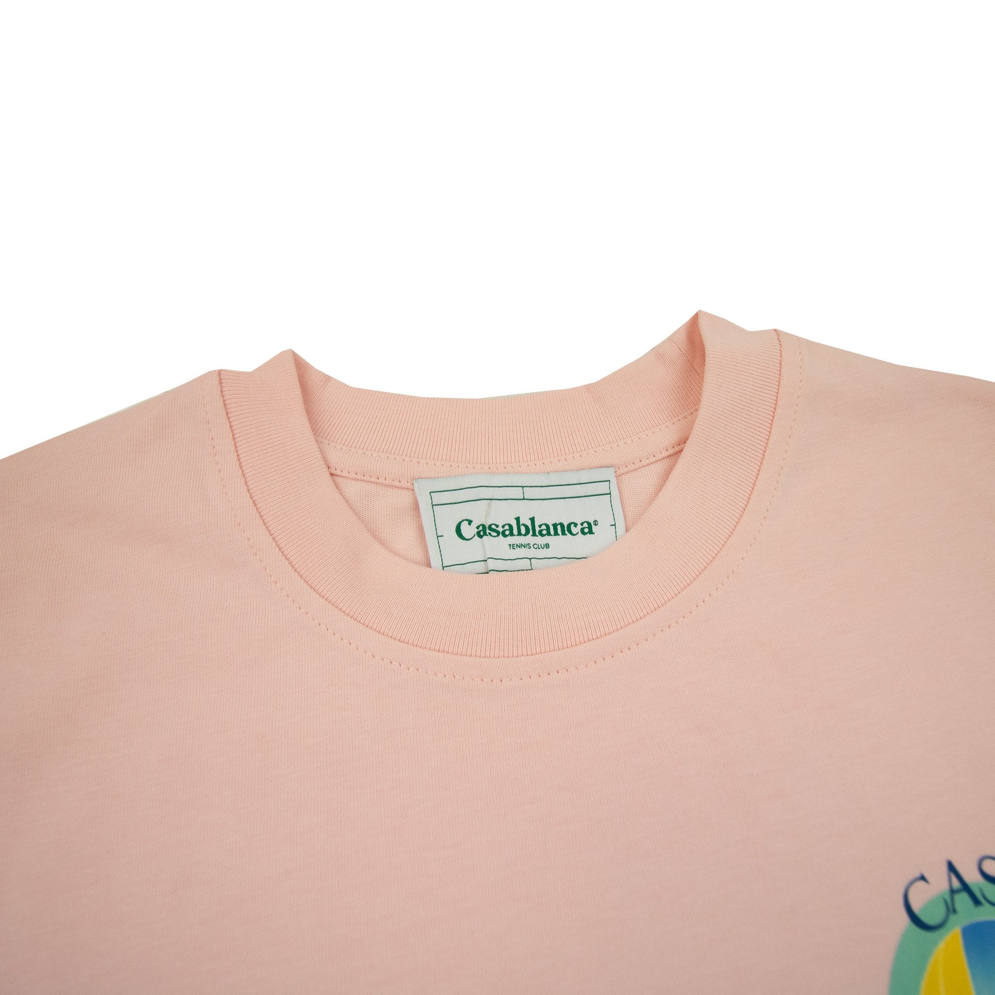 Casablanca L Arch Colore Printed T Shirt Pale Pink