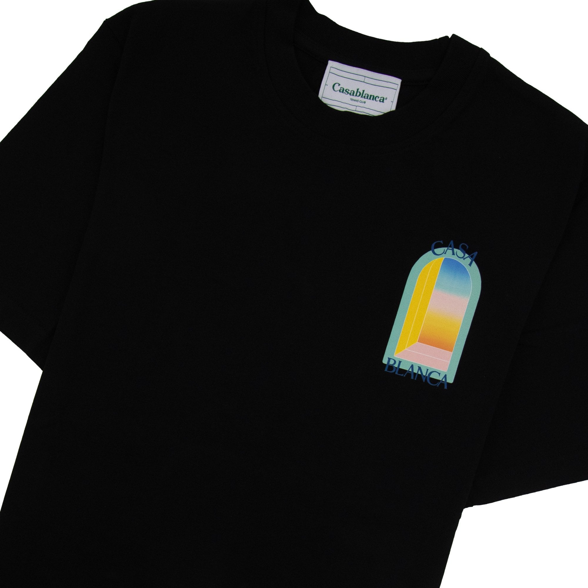 Casablanca L Arch Colore Printed T Shirt Black 001