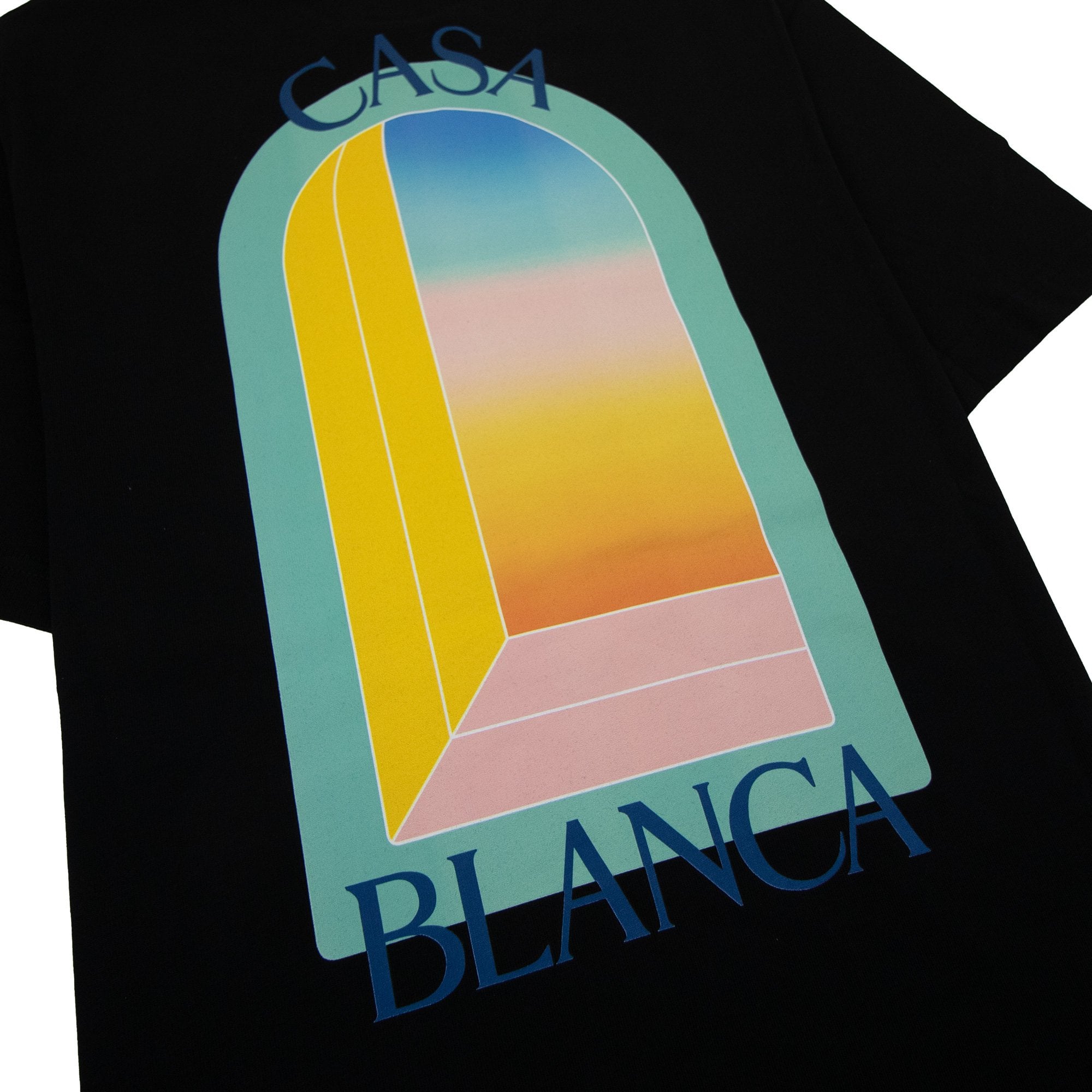 Casablanca L Arch Colore Printed T Shirt Black 001