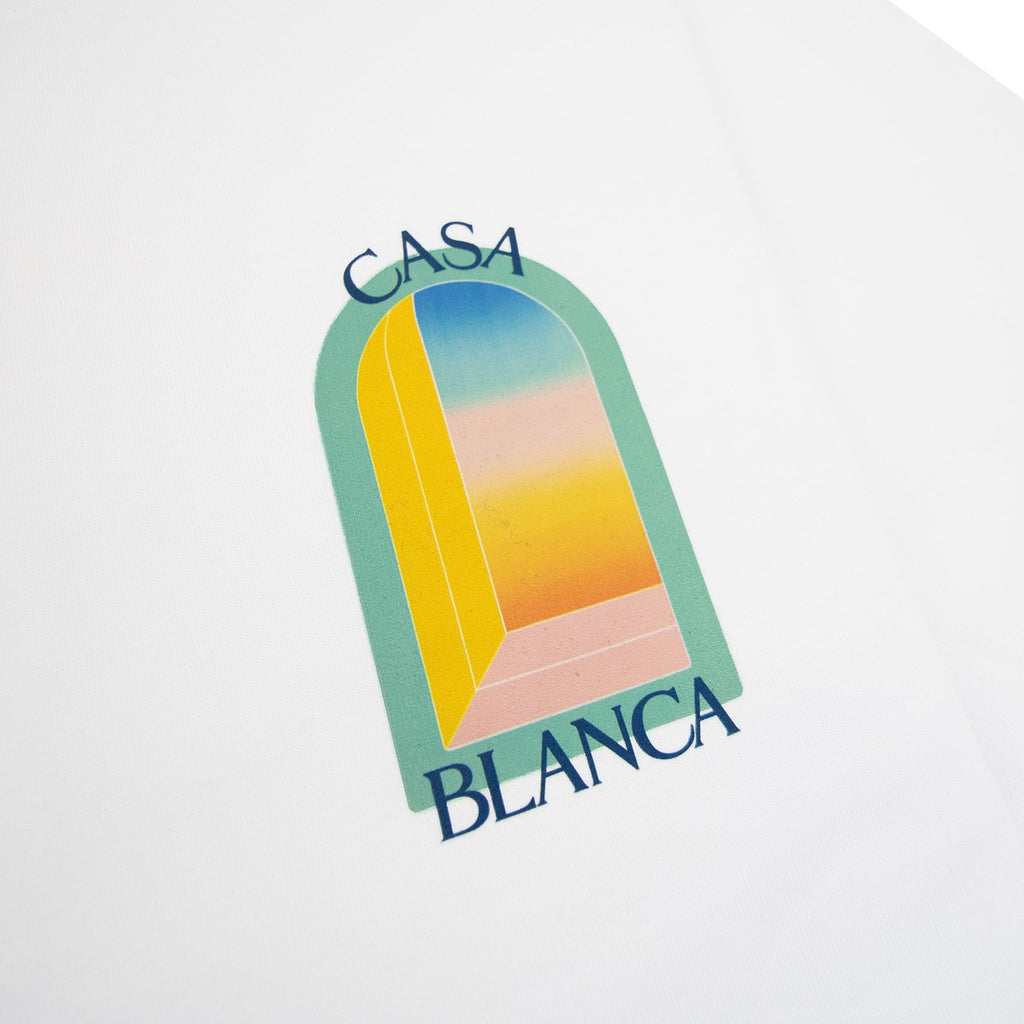 Casablanca L Arch Colore Printed T Shirt White 001